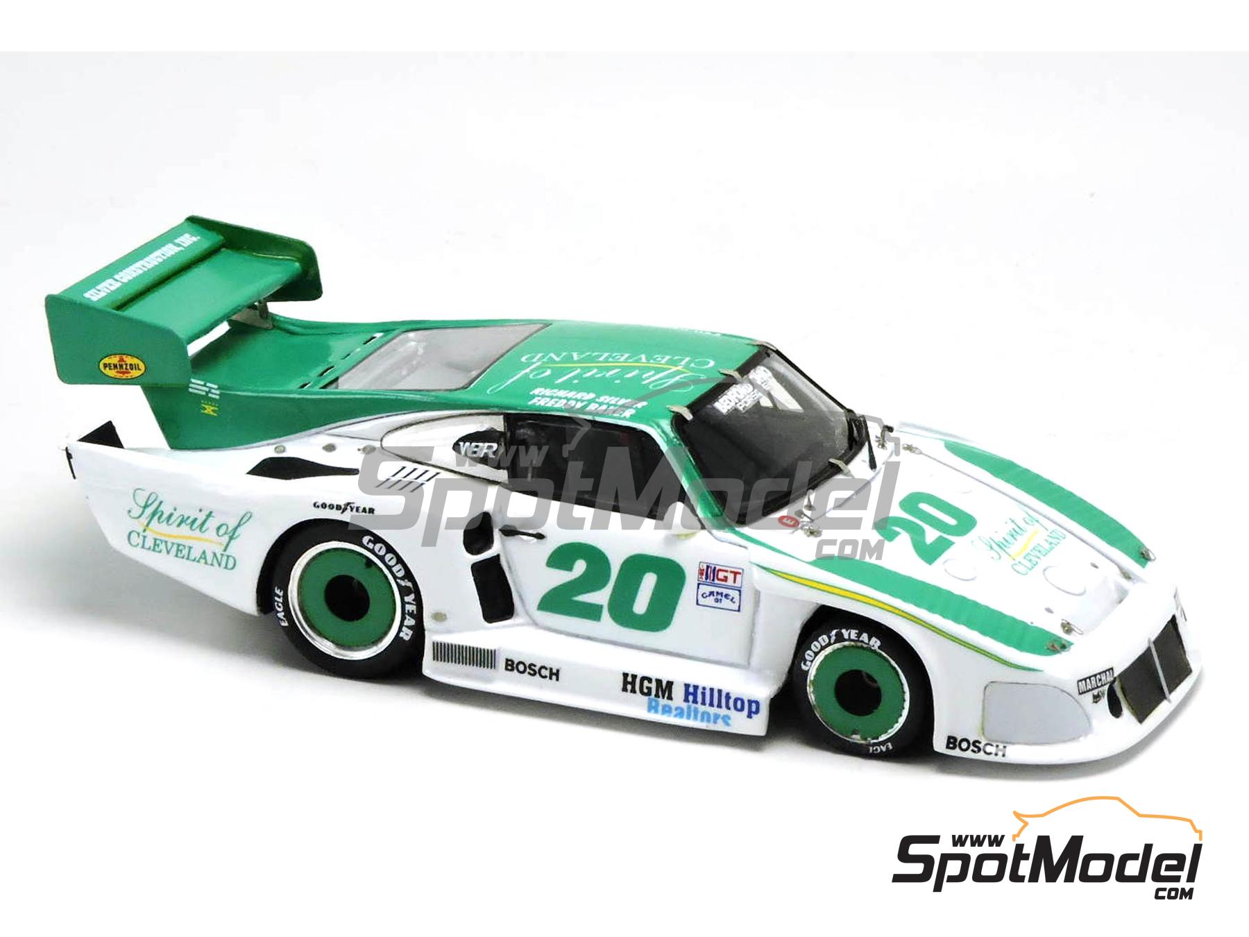 Image 2: Porsche 935 JLP 2 patrocinado por Spirit of Cleveland - 12 Horas de Sebring, 24 Horas de Daytona 1985 | Maqueta de coche en escala&nbsp;1/43 fabricado por Arena Modelli (ref.&nbsp;ARE1155)