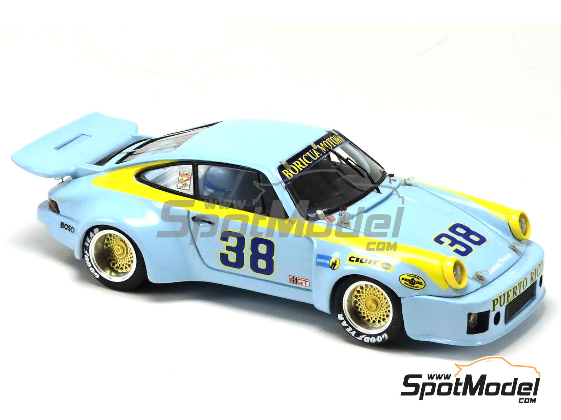 Image 1: Porsche 911 Carrera RSR Boricua Racing Team - Daytona 250 miles 1978 | Car scale model kit in 1/43 scale manufactured by Arena Modelli (ref.&nbsp;ARE1169)