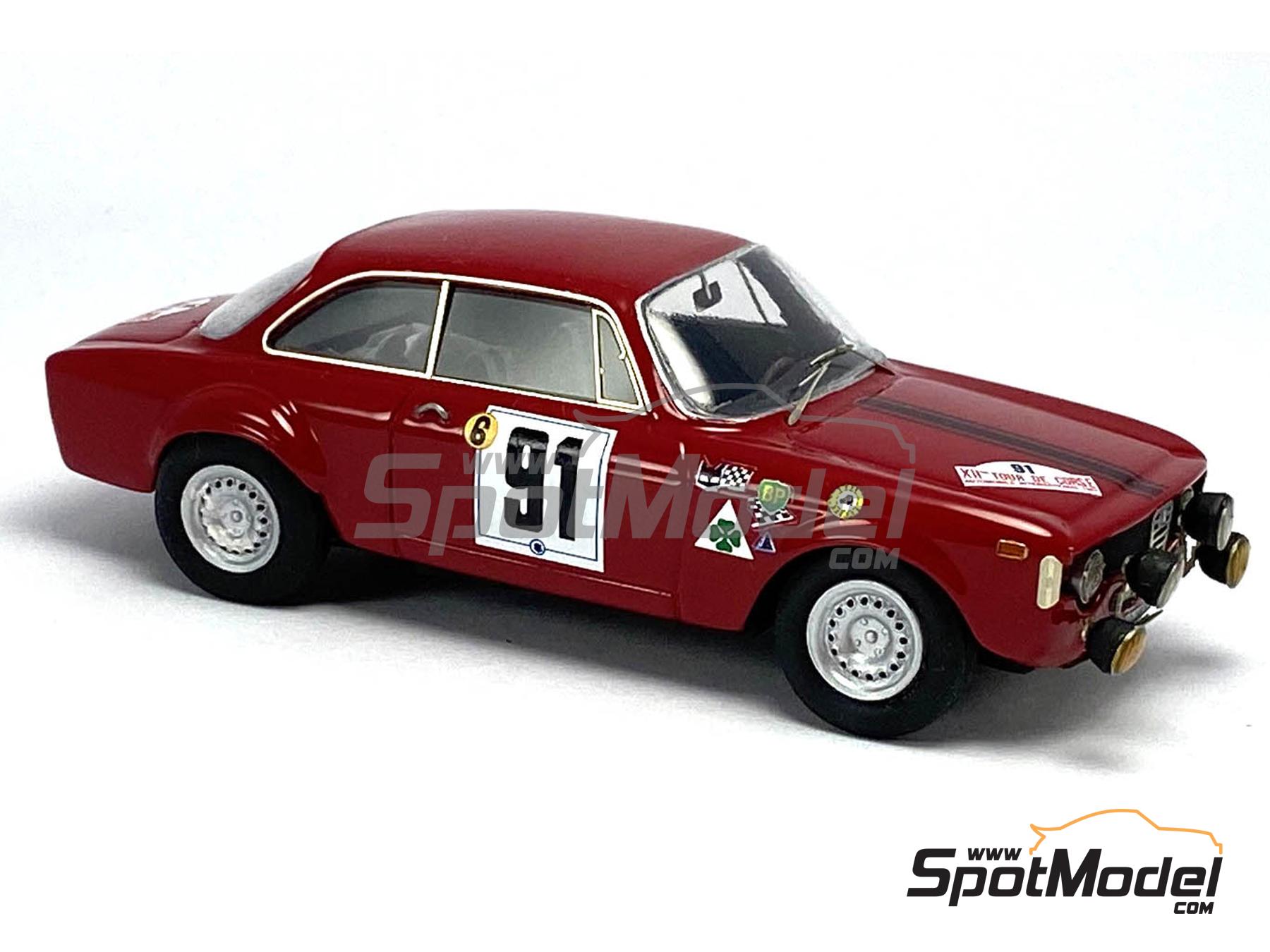 Image 1: Alfa Romeo Giulia GTA - Tour de Corse 1967 | Car scale model kit in 1/43 scale manufactured by Arena Modelli (ref.&nbsp;ARE1361)