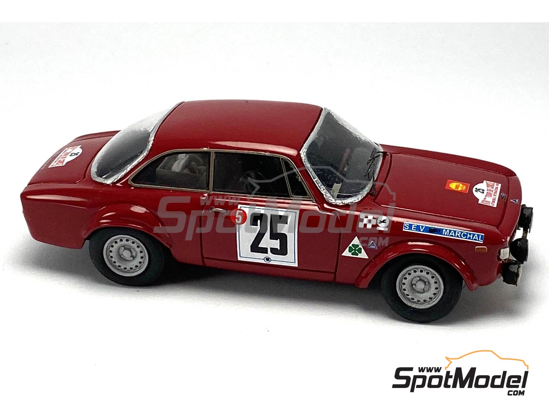Image 1: Alfa Romeo Giulia Sprint GTA 1600 - Tour de Corse 1968 | Car scale model kit in 1/43 scale manufactured by Arena Modelli (ref.&nbsp;ARE1363)