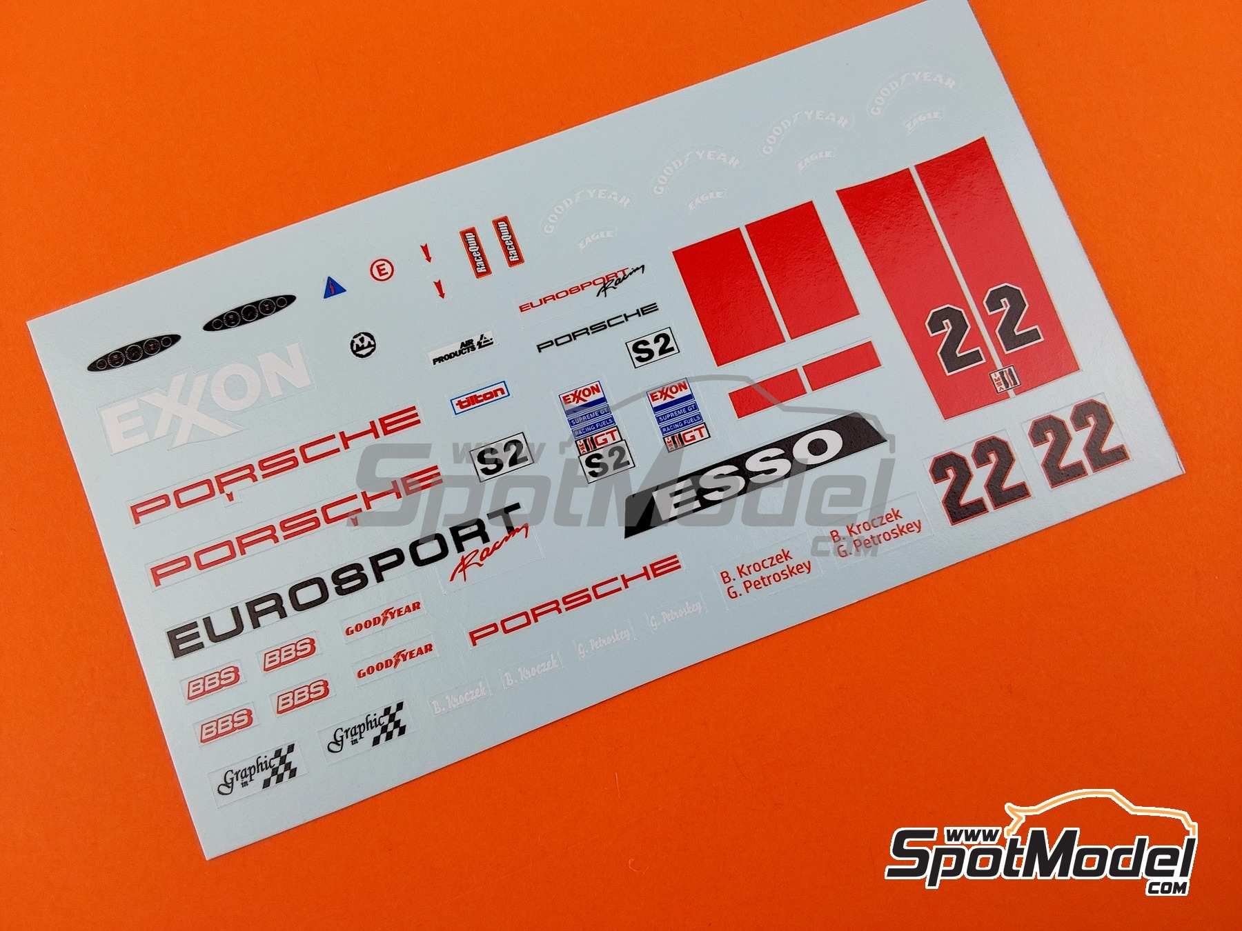 Image 3: Porsche 911 Slantnose patrocinado por Eurosport Racing - IMSA GTS Phoenix 1995 | Maqueta de coche en escala&nbsp;1/43 fabricado por Arena Modelli (ref.&nbsp;ARE1382)