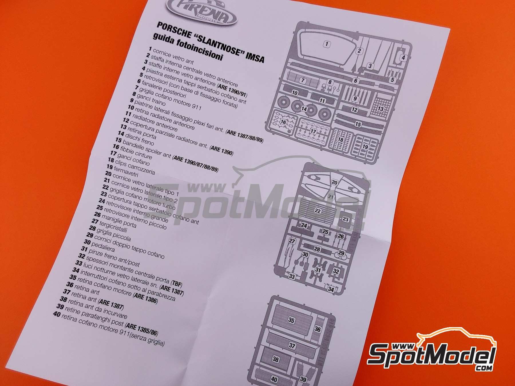Image 13: Porsche 911 Slantnose patrocinado por Eurosport Racing - IMSA GTS Phoenix 1995 | Maqueta de coche en escala&nbsp;1/43 fabricado por Arena Modelli (ref.&nbsp;ARE1382)