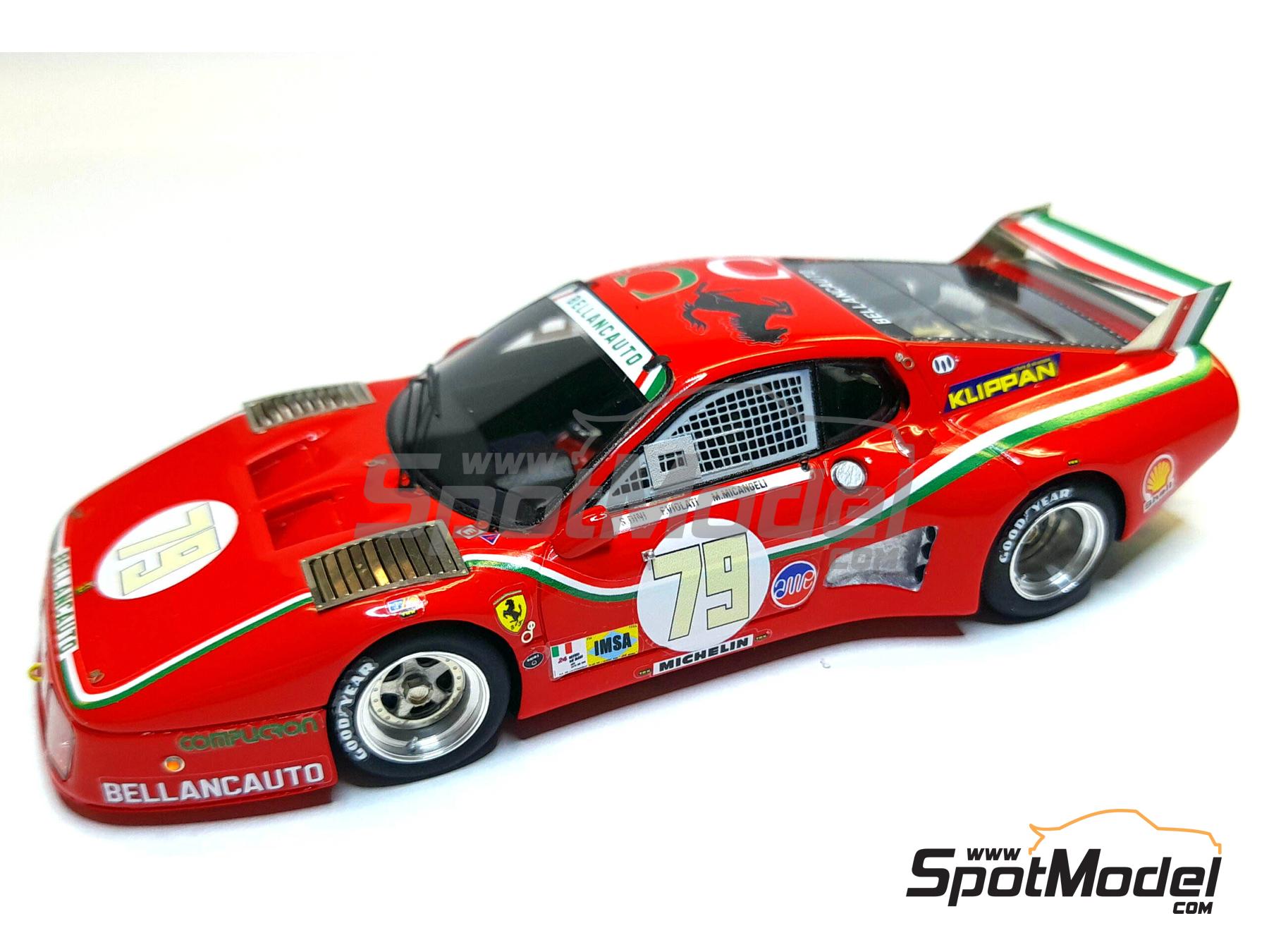 Image 1: Ferrari 512BB LM Bellancauto Team sponsored by Klippan - 24 Hours Le Mans Tests 1980 | Car scale model kit in 1/43 scale manufactured by Arena Modelli (ref.&nbsp;ARE1401)