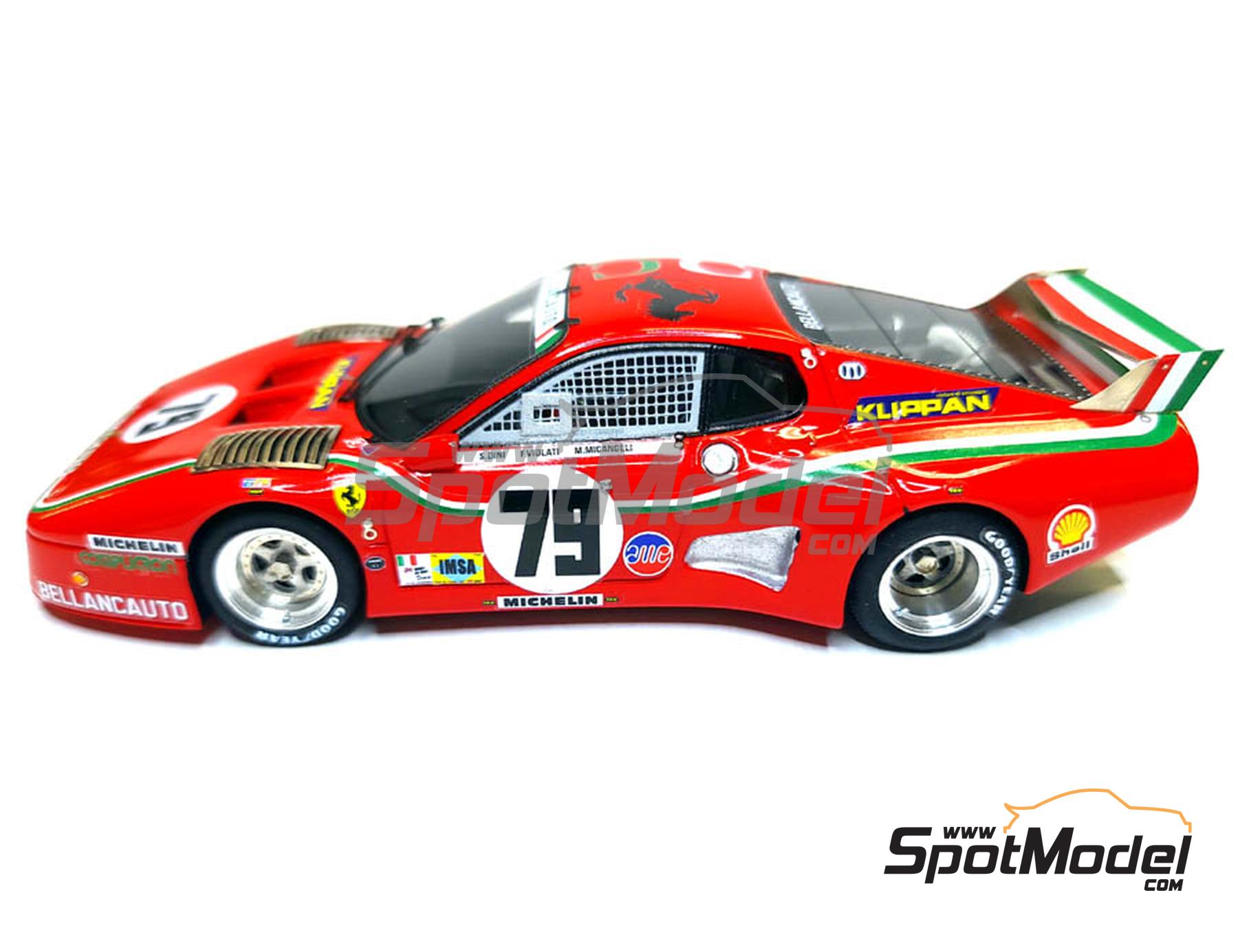 Image 1: Ferrari 512BB LM Bellancauto Team sponsored by Klippan - 24 Hours Le Mans 1980 | Car scale model kit in 1/43 scale manufactured by Arena Modelli (ref.&nbsp;ARE1402)