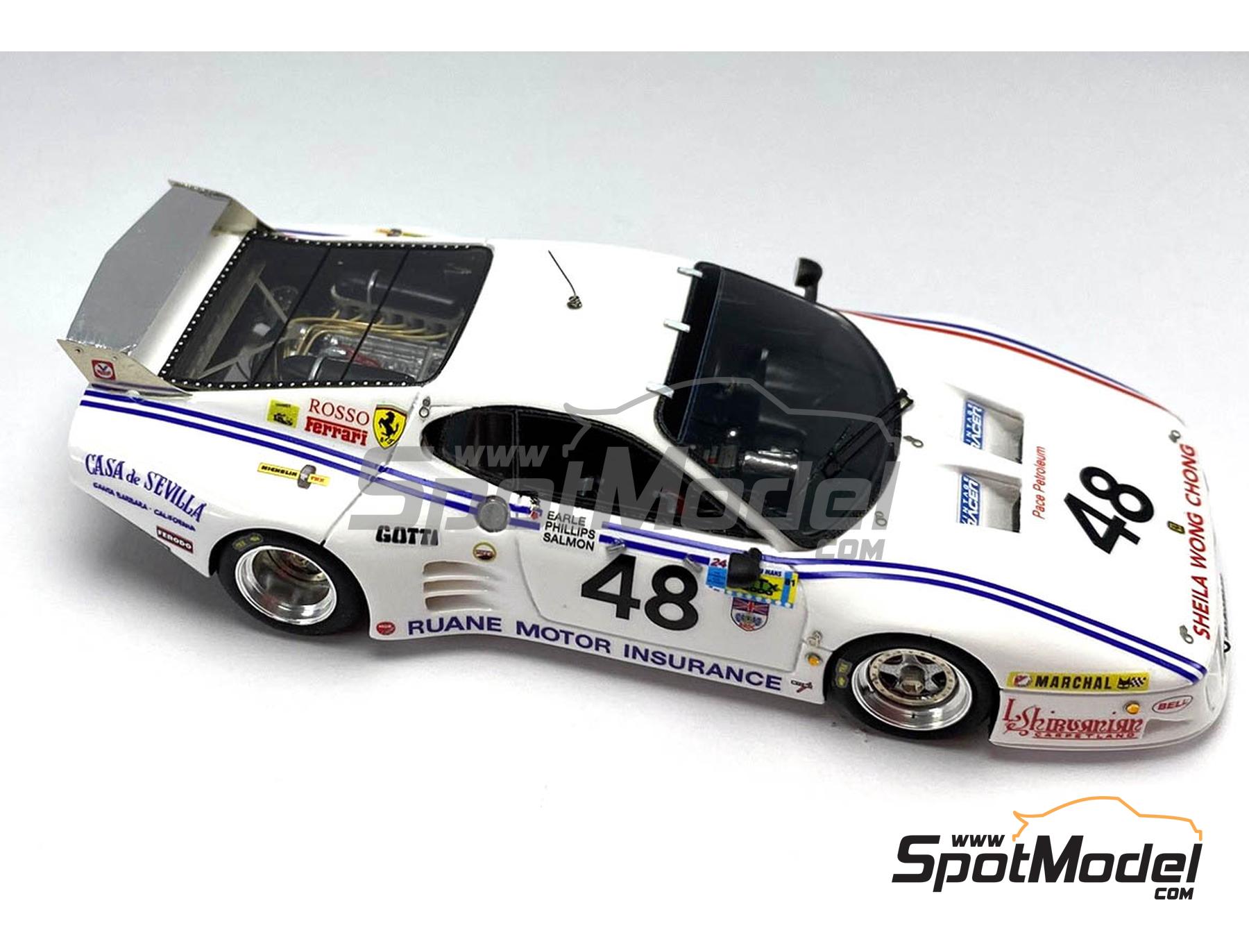 Image 1: Ferrari 512BB LM Simon Phillips Team sponsored by Ruane Motor Insurance - 24 Hours Le Mans 1981 | Car scale model kit in 1/43 scale manufactured by Arena Modelli (ref.&nbsp;ARE1406)