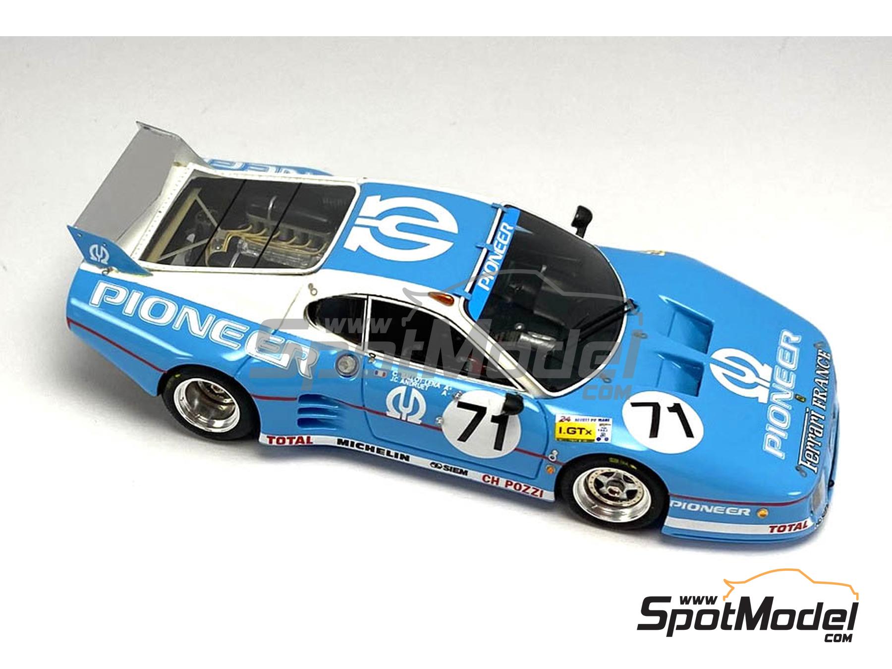 Image 1: Ferrari 512BB LM CH. Pozzi Team sponsored by Pioneer - 24 Hours Le Mans 1982 | Car scale model kit in 1/43 scale manufactured by Arena Modelli (ref.&nbsp;ARE1408)