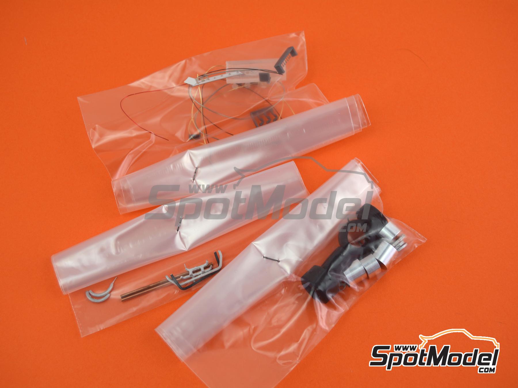 Image 4: Ferrari 512BB LM CH. Pozzi Team sponsored by Pioneer - 24 Hours Le Mans 1982 | Car scale model kit in 1/43 scale manufactured by Arena Modelli (ref.&nbsp;ARE1408)