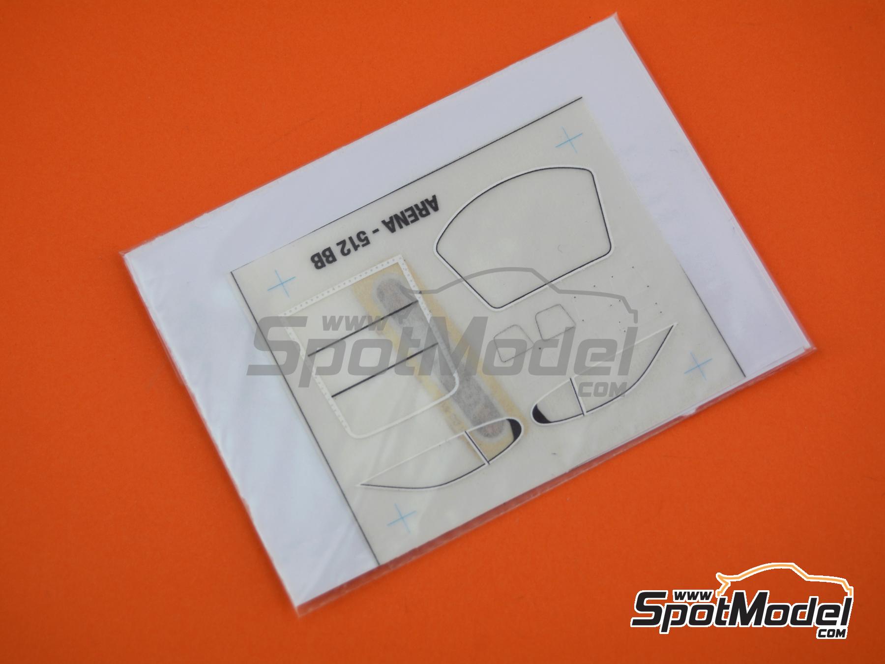 Image 6: Ferrari 512BB LM CH. Pozzi Team sponsored by Pioneer - 24 Hours Le Mans 1982 | Car scale model kit in 1/43 scale manufactured by Arena Modelli (ref.&nbsp;ARE1408)