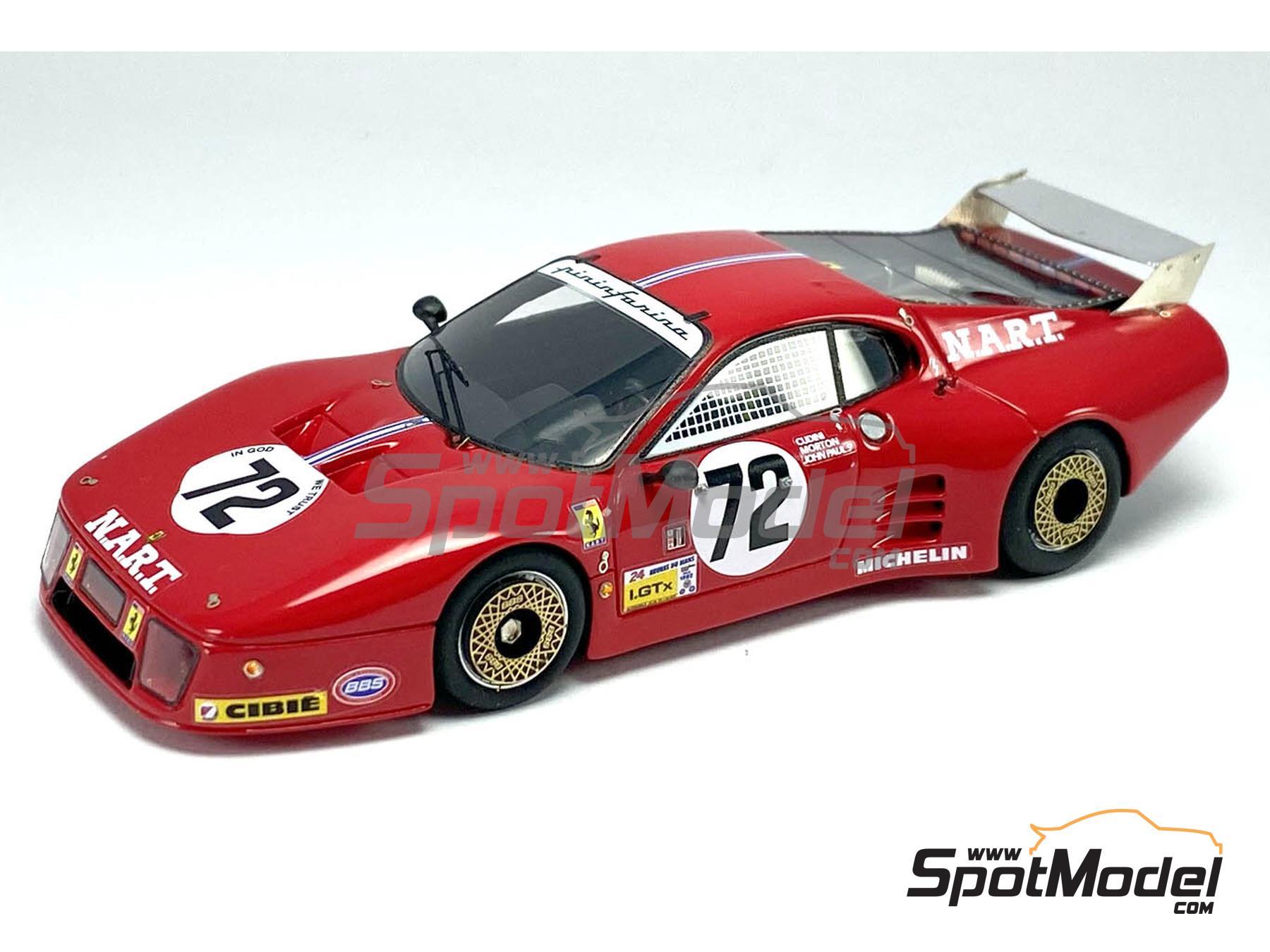 Image 1: Ferrari 512BB LM North American Racing NART Team - 24 Hours Le Mans 1982 | Car scale model kit in 1/43 scale manufactured by Arena Modelli (ref.&nbsp;ARE1409)