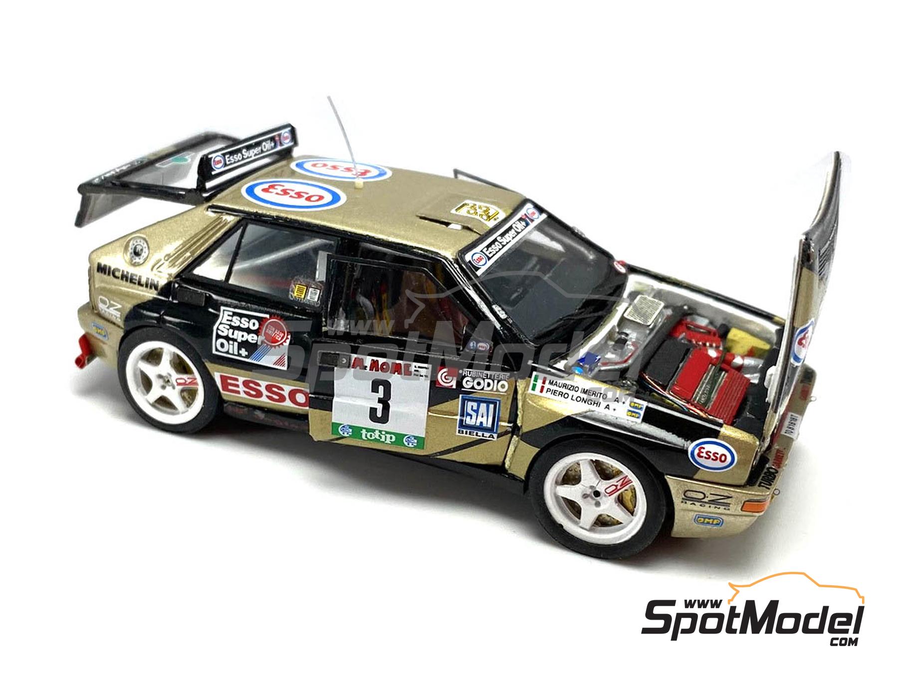 Image 1: Lancia Super Delta HF Integrale Grifone Team sponsored by Esso - Della Lana Rally 1992 | Car scale model kit in 1/43 scale manufactured by Arena Modelli (ref.&nbsp;ARE1412)