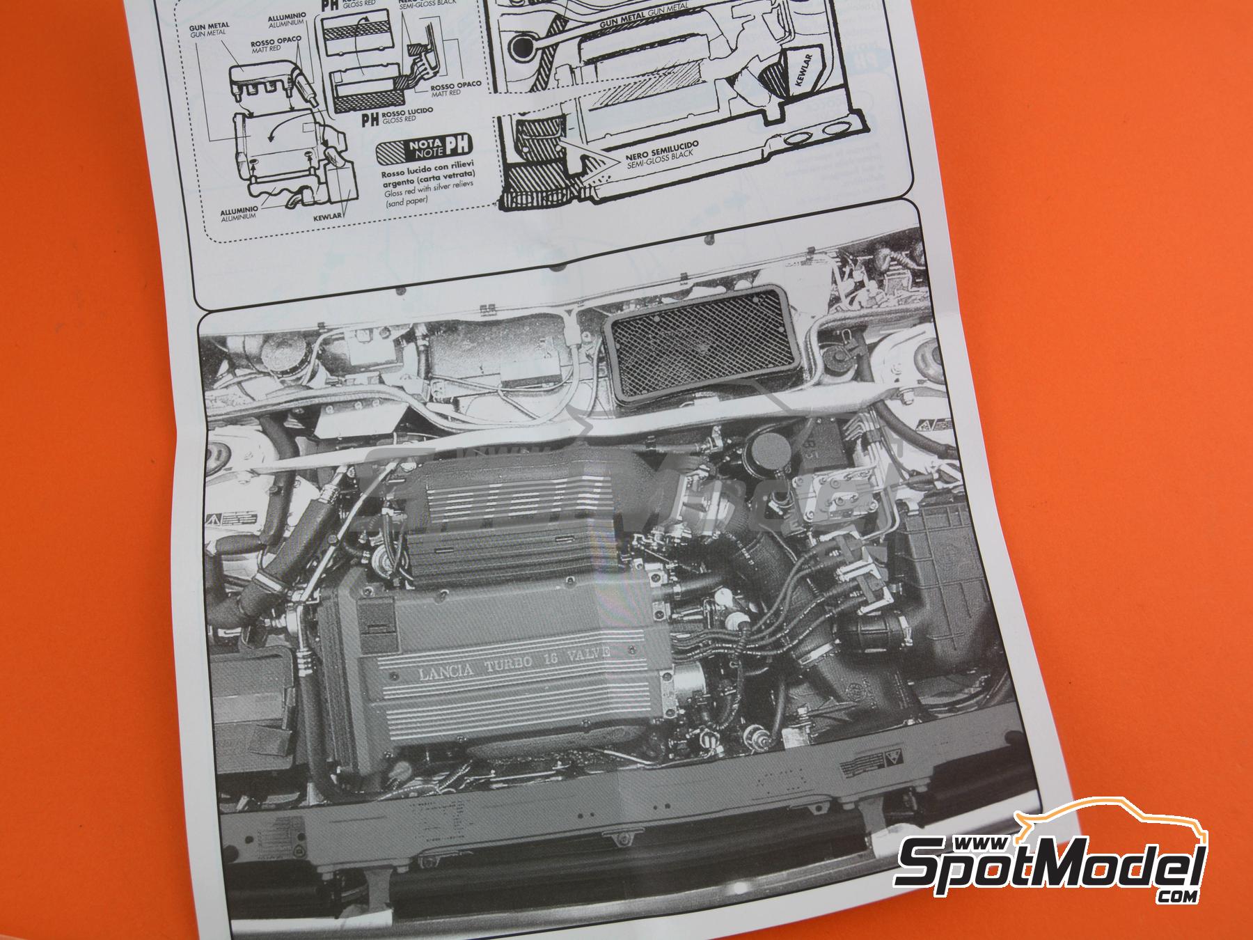 Image 6: Lancia Delta Integrale 16V Group A sponsored by Martini - Sanremo Rally 1989 | Car scale model kit in 1/43 scale manufactured by Arena Modelli (ref. ARE1414)