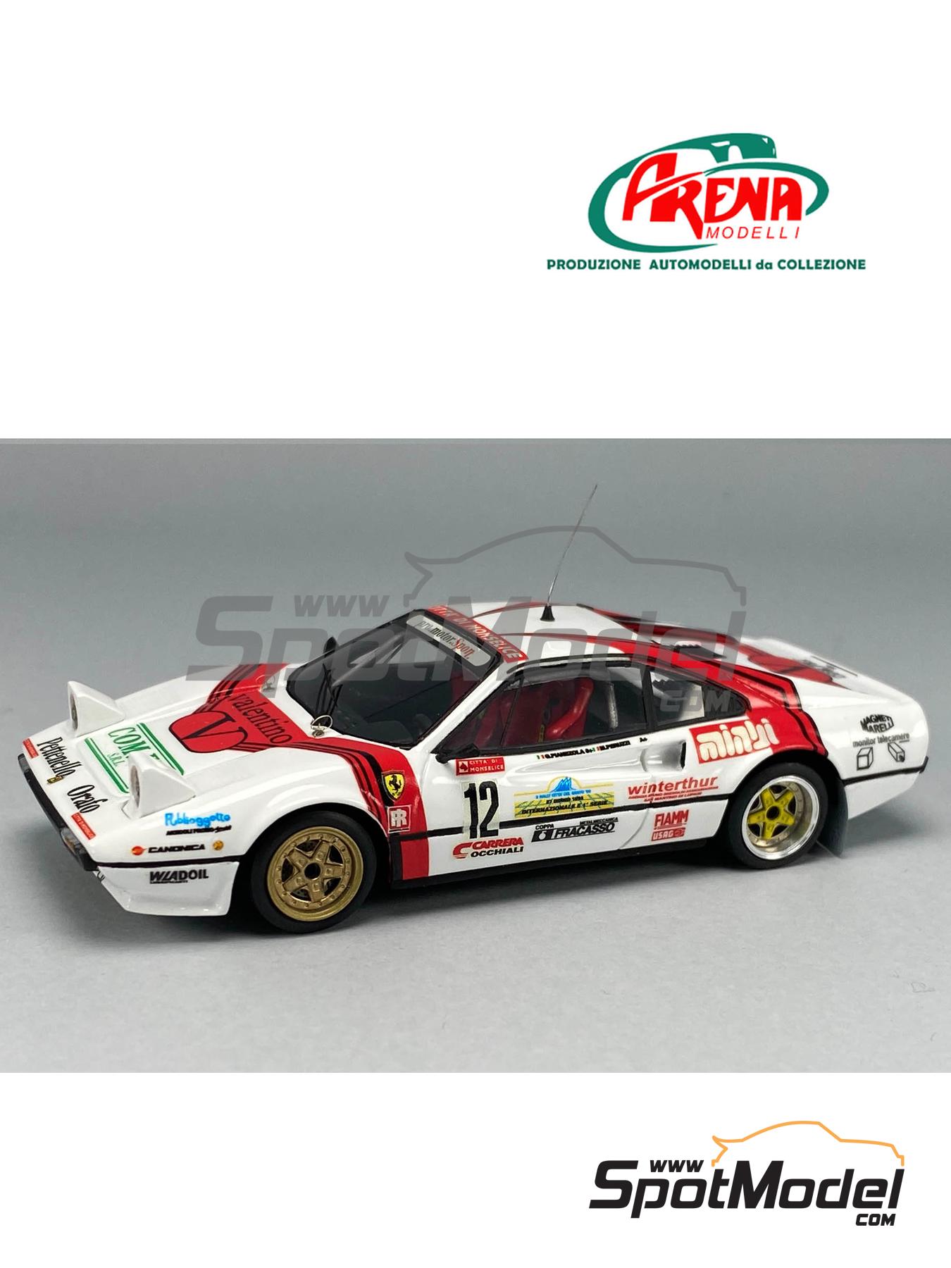 Ferrari 308 GTB Group B sponsored by Red Valentino - Rally Città del Santo 1986 | Car scale model kit in 1/43 scale manufactured by Arena Modelli (ref. ARE1427) image
