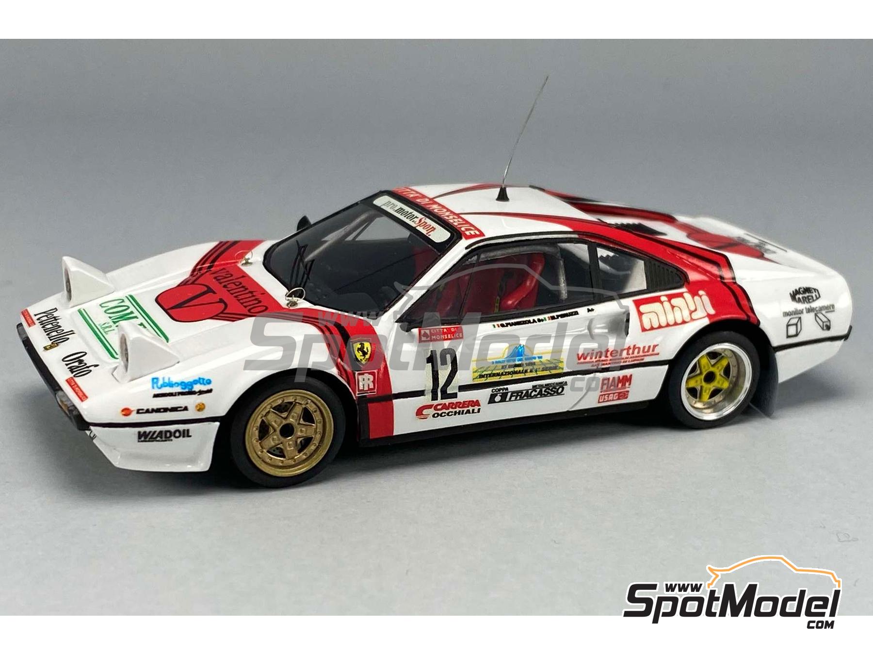Image 1: Ferrari 308 GTB Group B sponsored by Red Valentino - Rally Città del Santo 1986 | Car scale model kit in 1/43 scale manufactured by Arena Modelli (ref. ARE1427)