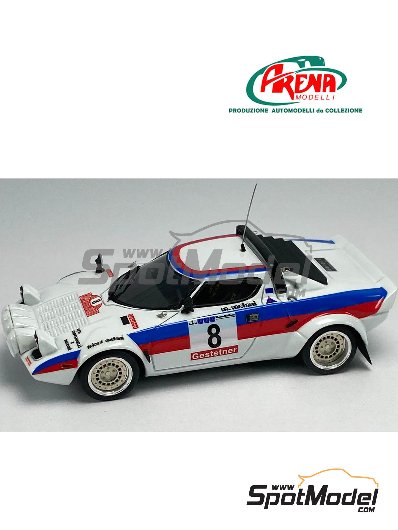 Lancia Stratos HF Mugello Corse Team - Città di Prato Rally 1978 | Car scale model kit in 1/43 scale manufactured by Arena Modelli (ref. ARE1437) image