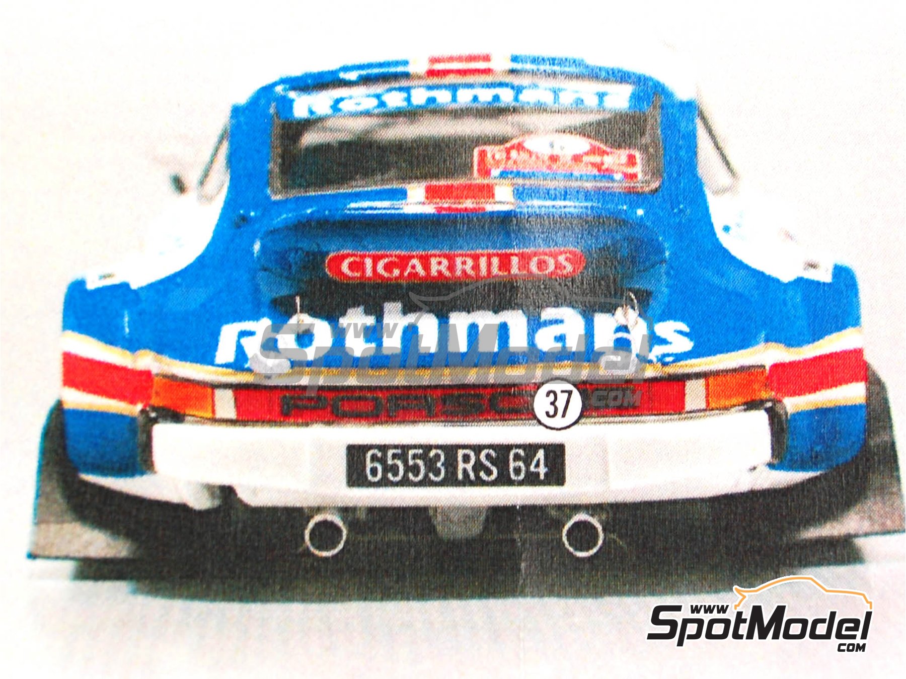 Arena Modelli ARE375-DECAL: Marking / livery 1/43 scale Porsche 911 SC  Group 4 sponsored by Rothmans #2 Benigno 'Beny' Fernandez (ES) + José Luis  Sala (ES) Principe de Asturias Rally 1982 for