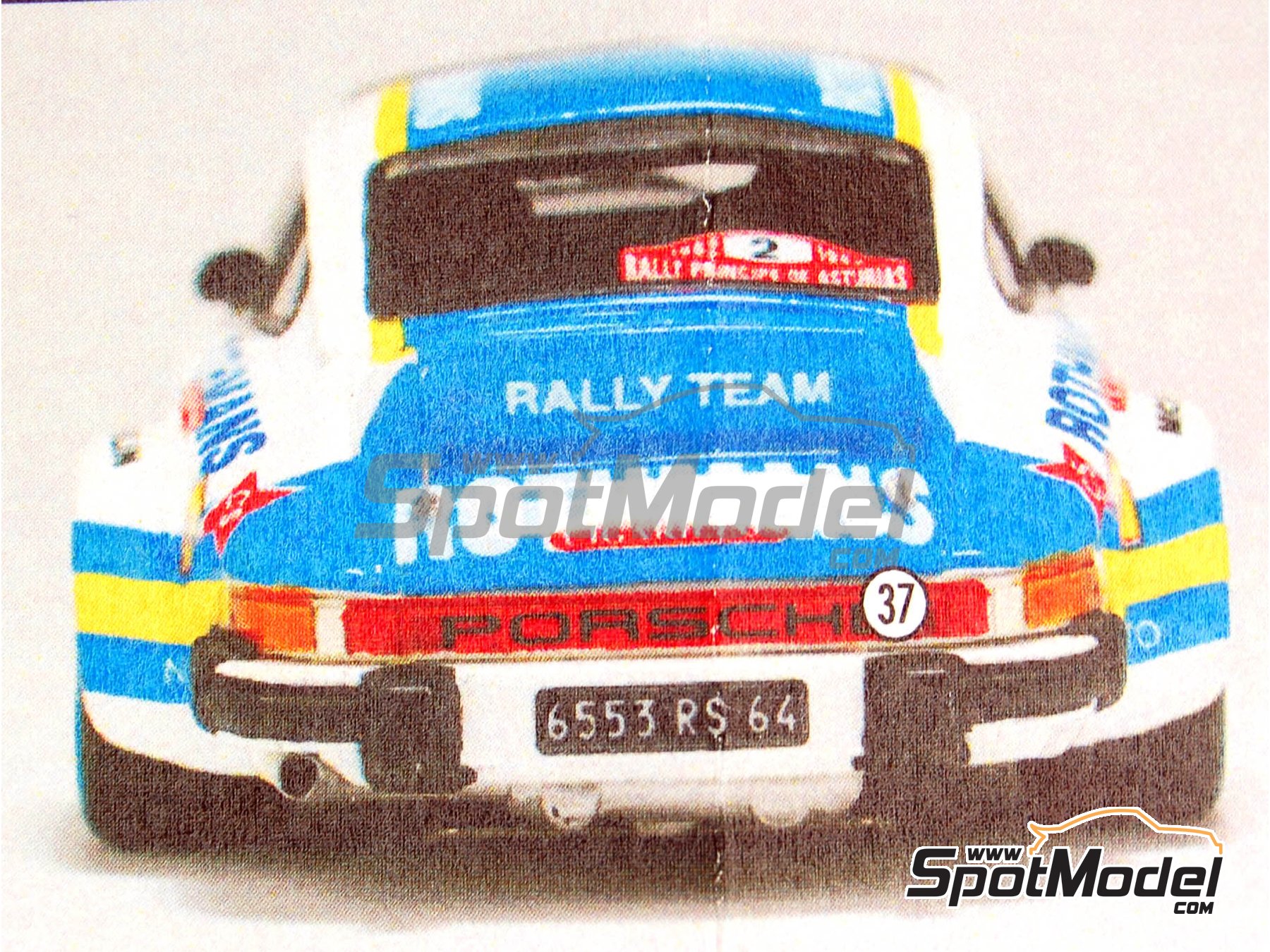 Arena Modelli ARE375-DECAL: Marking / livery 1/43 scale Porsche 911 SC  Group 4 sponsored by Rothmans #2 Benigno 'Beny' Fernandez (ES) + José Luis  Sala (ES) Principe de Asturias Rally 1982 for