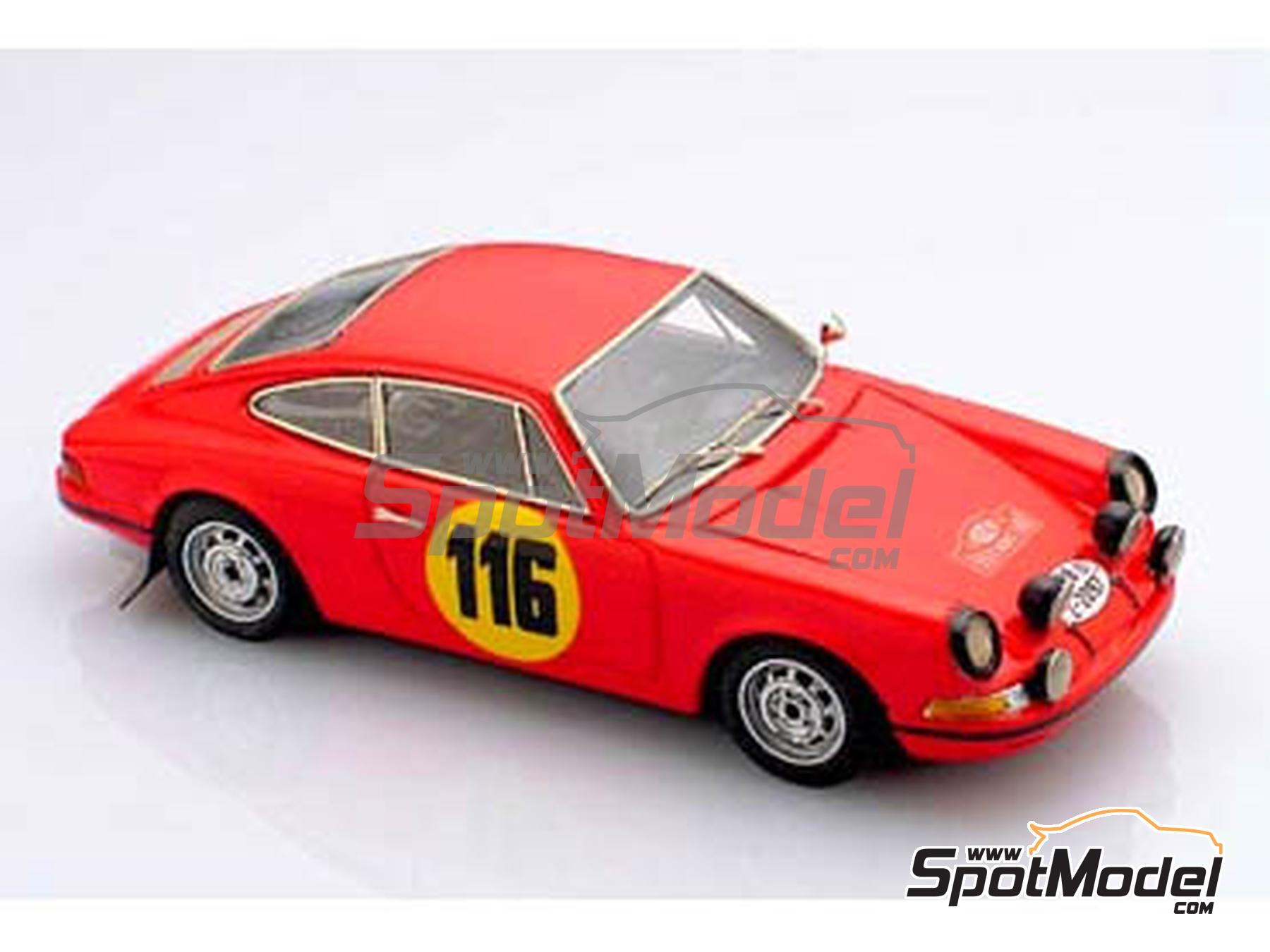 Image 1: Porsche 911 - Monte Carlo Rally - Rallye Automobile de Monte-Carlo 1966 and 1968 | Car scale model kit in 1/43 scale manufactured by Arena Modelli (ref.&nbsp;ARE510)