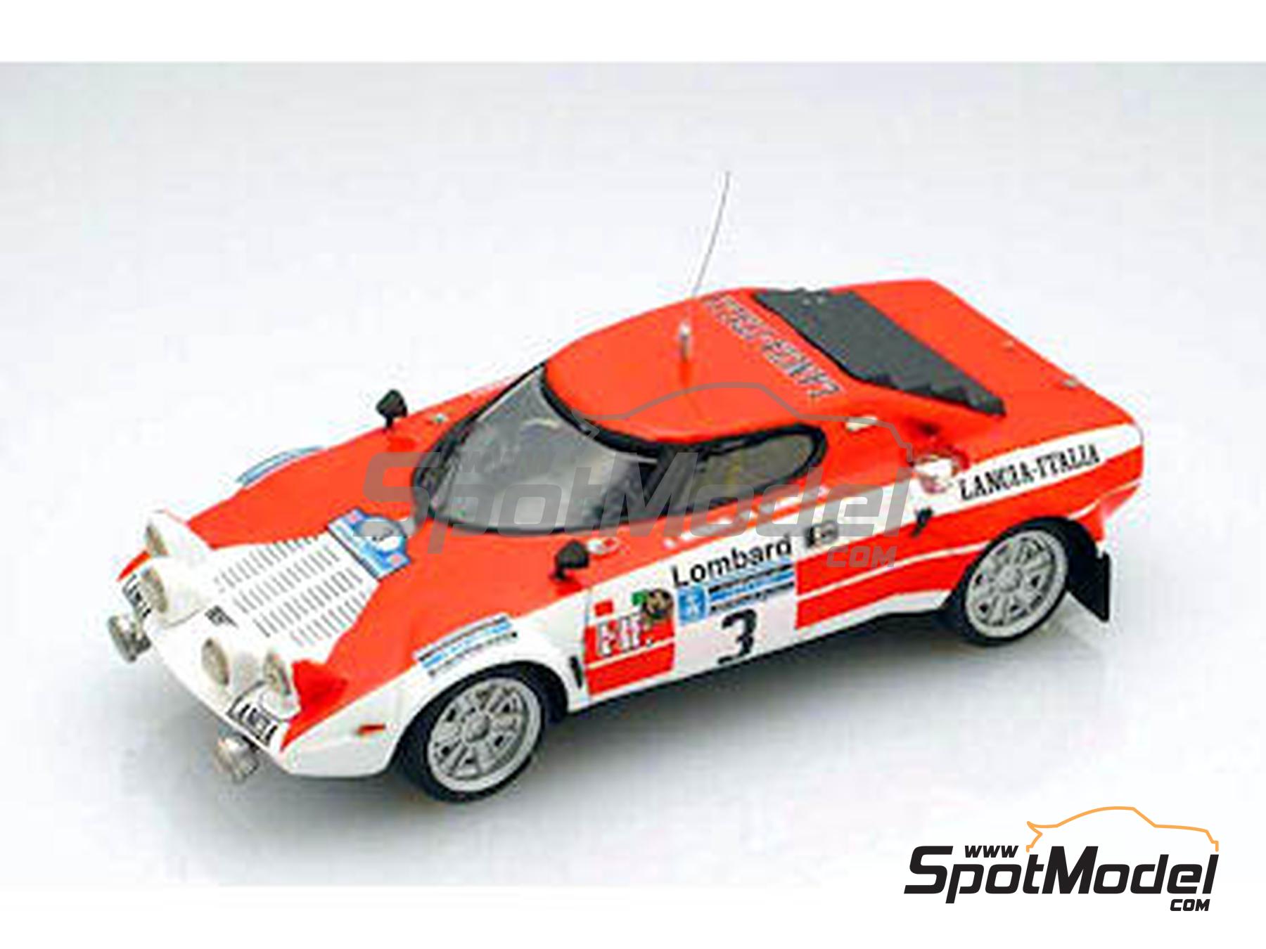 Image 1: Lancia Stratos HF Lancia Marlboro Team - FIA WRC World Rally Championship 1974 | Car scale model kit in 1/43 scale manufactured by Arena Modelli (ref.&nbsp;ARE520)