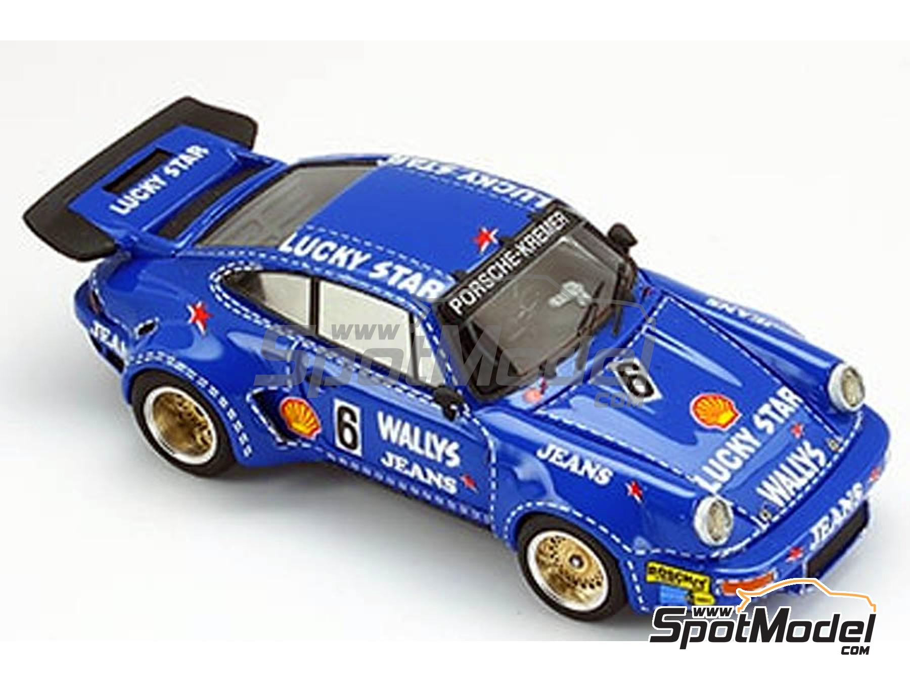 Image 1: Porsche 911 Carrera RSR Group 4 Kremer Racing Team sponsored by Wallys Jeans - ADAC Supercup Nürburgring 1975 | Car scale model kit in 1/43 scale manufactured by Arena Modelli (ref. ARE648)