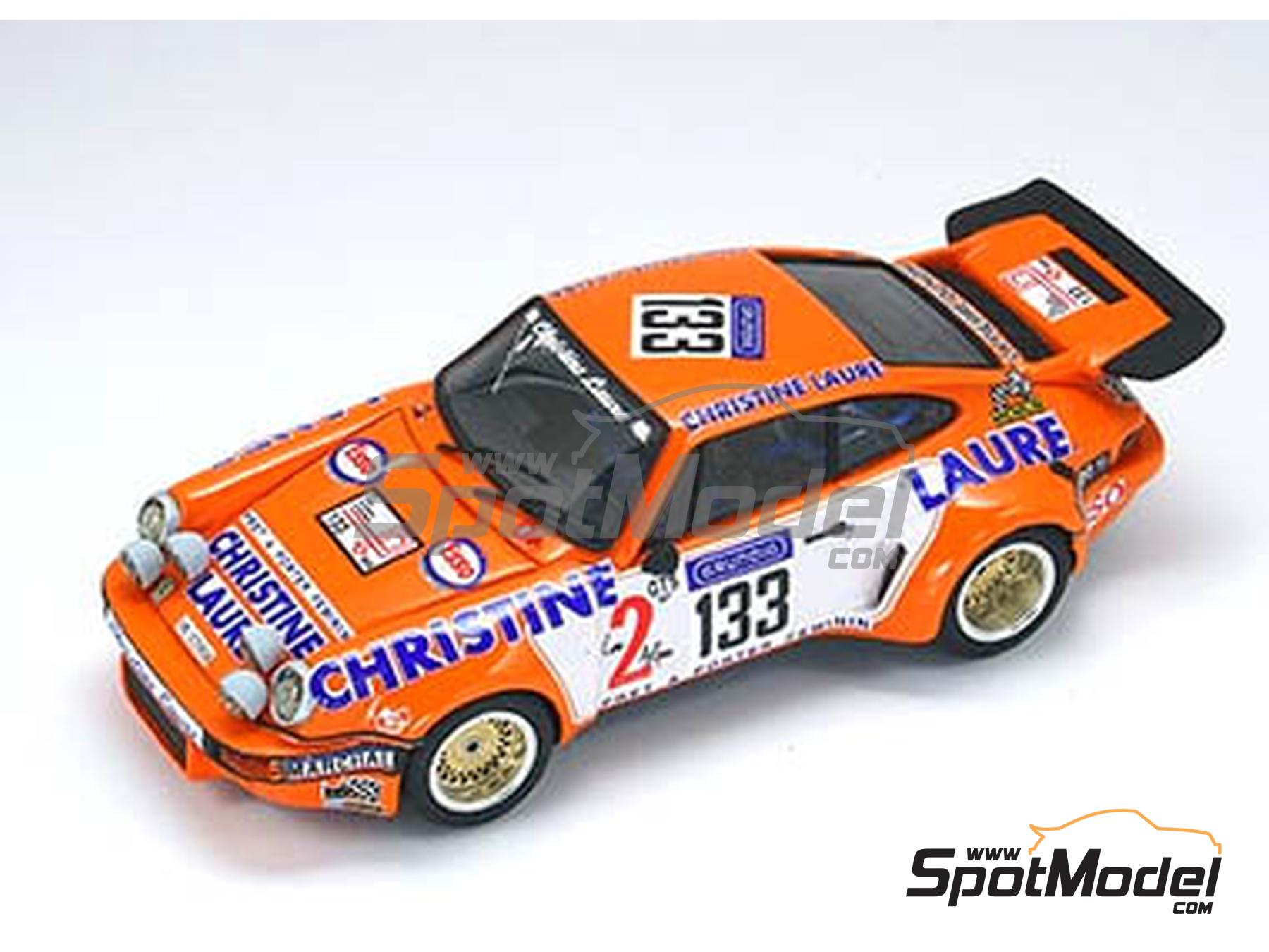 Image 1: Porsche 911 Carrera RSR sponsored by Christine Laure - Tour de France Automobile 1974 | Car scale model kit in 1/43 scale manufactured by Arena Modelli (ref.&nbsp;ARE660)