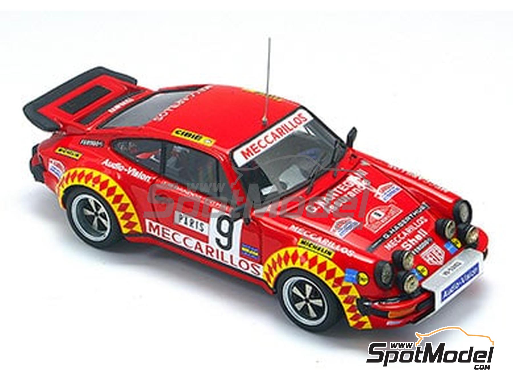 Image 1: Porsche 911 930 Turbo Group 4 sponsored by Meccarillos - Monte Carlo Rally - Rallye Automobile de Monte-Carlo 1978 | Car scale model kit in 1/43 scale manufactured by Arena Modelli (ref.&nbsp;ARE661)