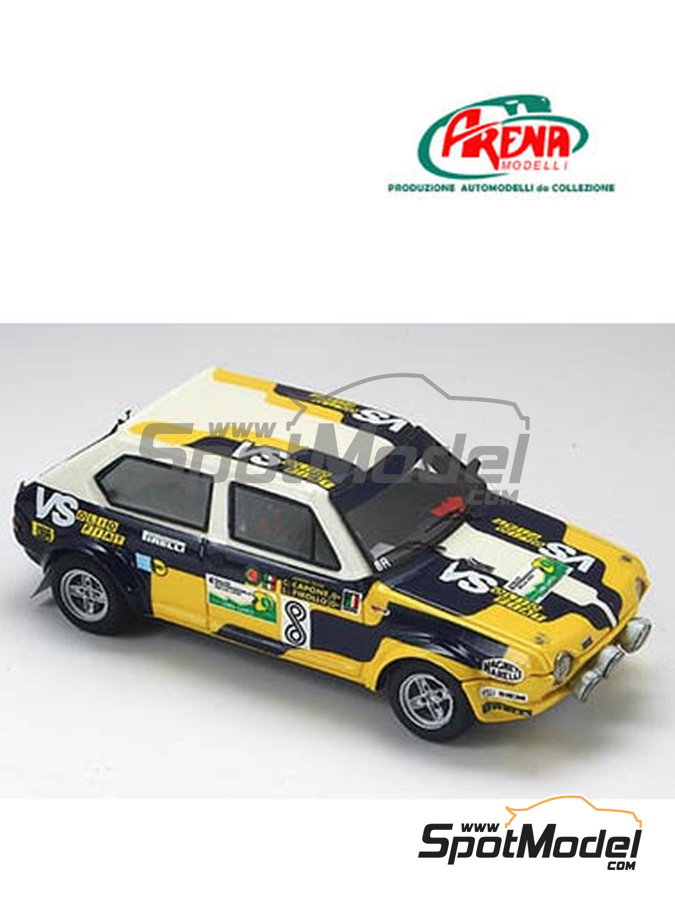 Fiat Ritmo 75 Group 2 sponsored by Olio Fiat - Sanremo Rally, Della Lana Rally 1981 | Car scale model kit in 1/43 scale manufactured by Arena Modelli (ref. ARE683) image
