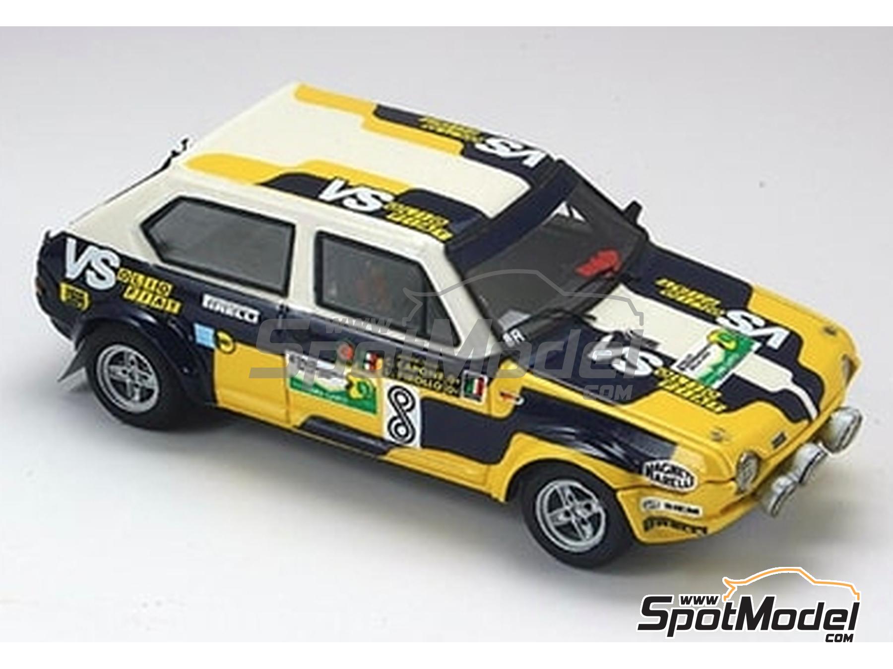 Image 1: Fiat Ritmo 75 Group 2 sponsored by Olio Fiat - Sanremo Rally, Della Lana Rally 1981 | Car scale model kit in 1/43 scale manufactured by Arena Modelli (ref. ARE683)