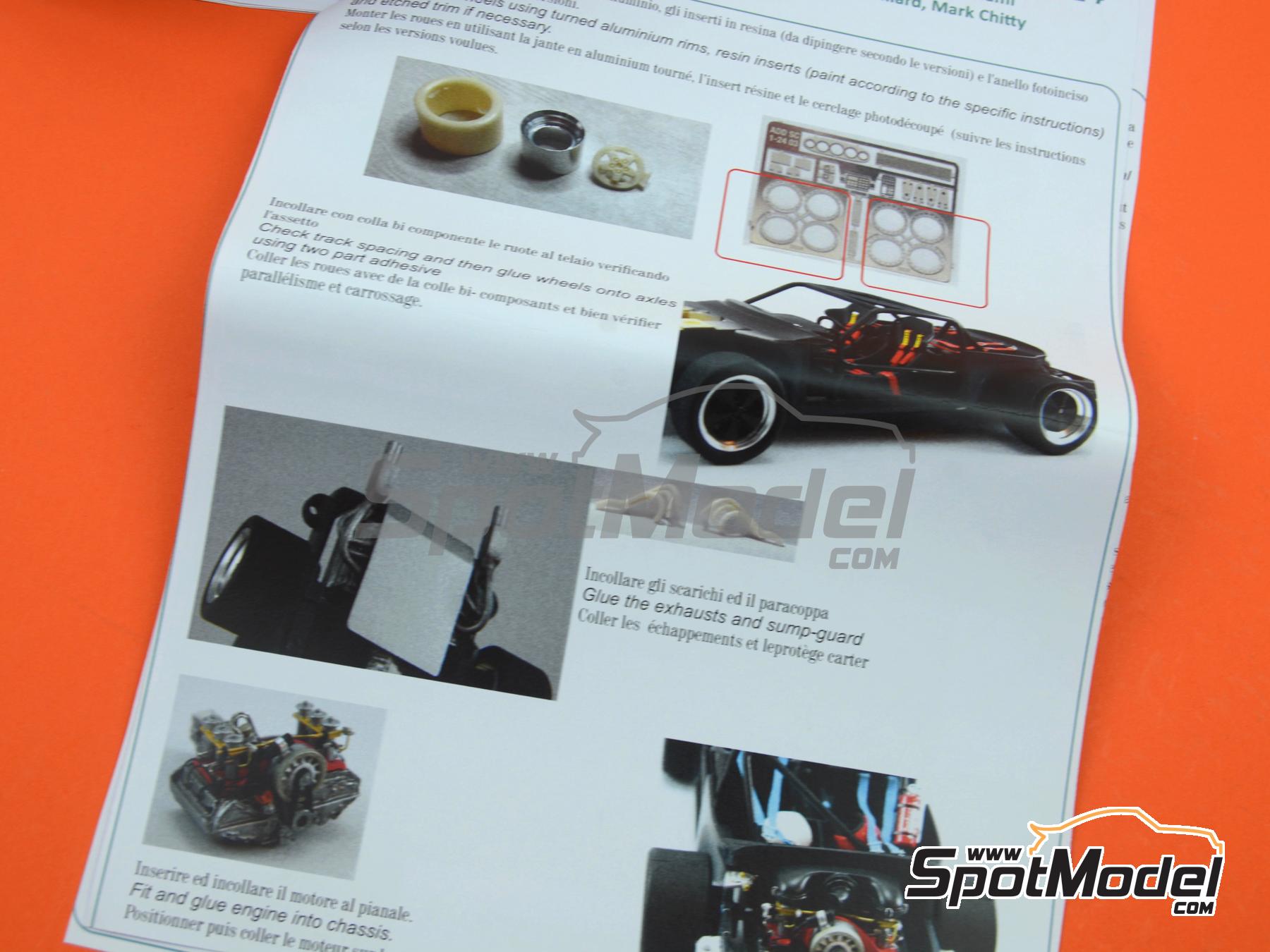 Image 13: Porsche 911SC Group 4 Almeras Team sponsored by Eminence - Monte Carlo Rally - Rallye Automobile de Monte-Carlo 1980 | Car scale model kit in 1/24 scale manufactured by Arena Modelli (ref.&nbsp;ARE734-24)