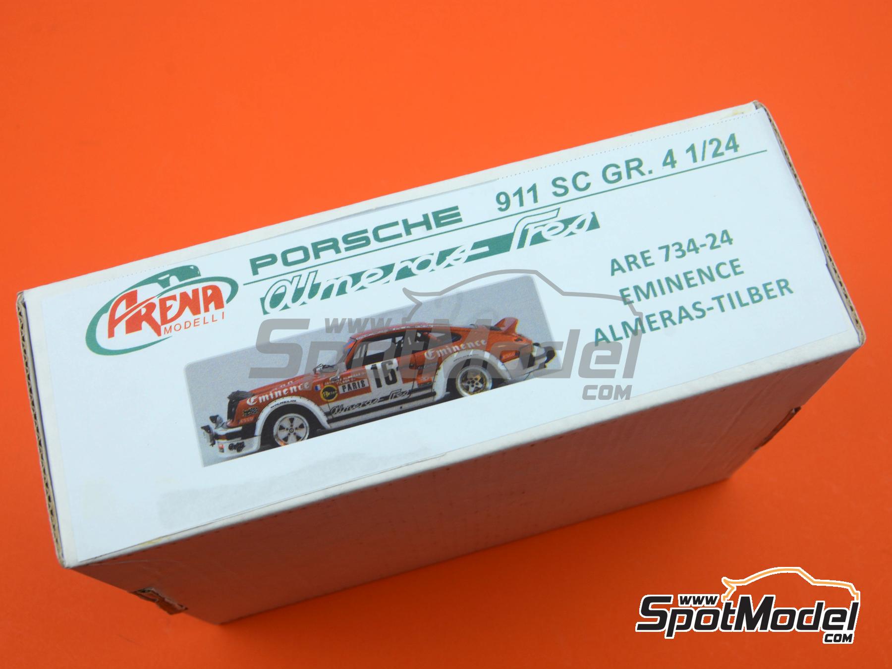 Image 15: Porsche 911SC Group 4 Almeras Team sponsored by Eminence - Monte Carlo Rally - Rallye Automobile de Monte-Carlo 1980 | Car scale model kit in 1/24 scale manufactured by Arena Modelli (ref.&nbsp;ARE734-24)