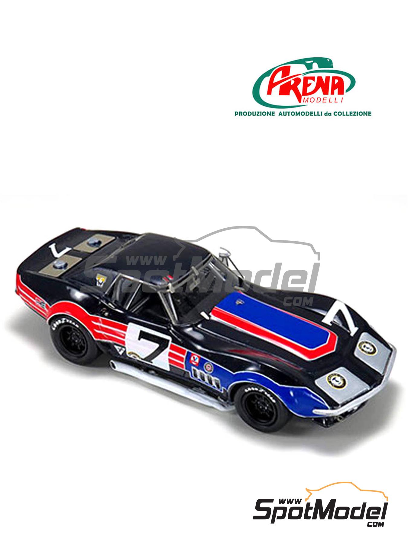 Chevrolet Corvette C3 John Greenwood Racing Team Trans-Am Watkins Glen  Car scale model kit in 1/43 scale manufactured by Arena Modelli  A