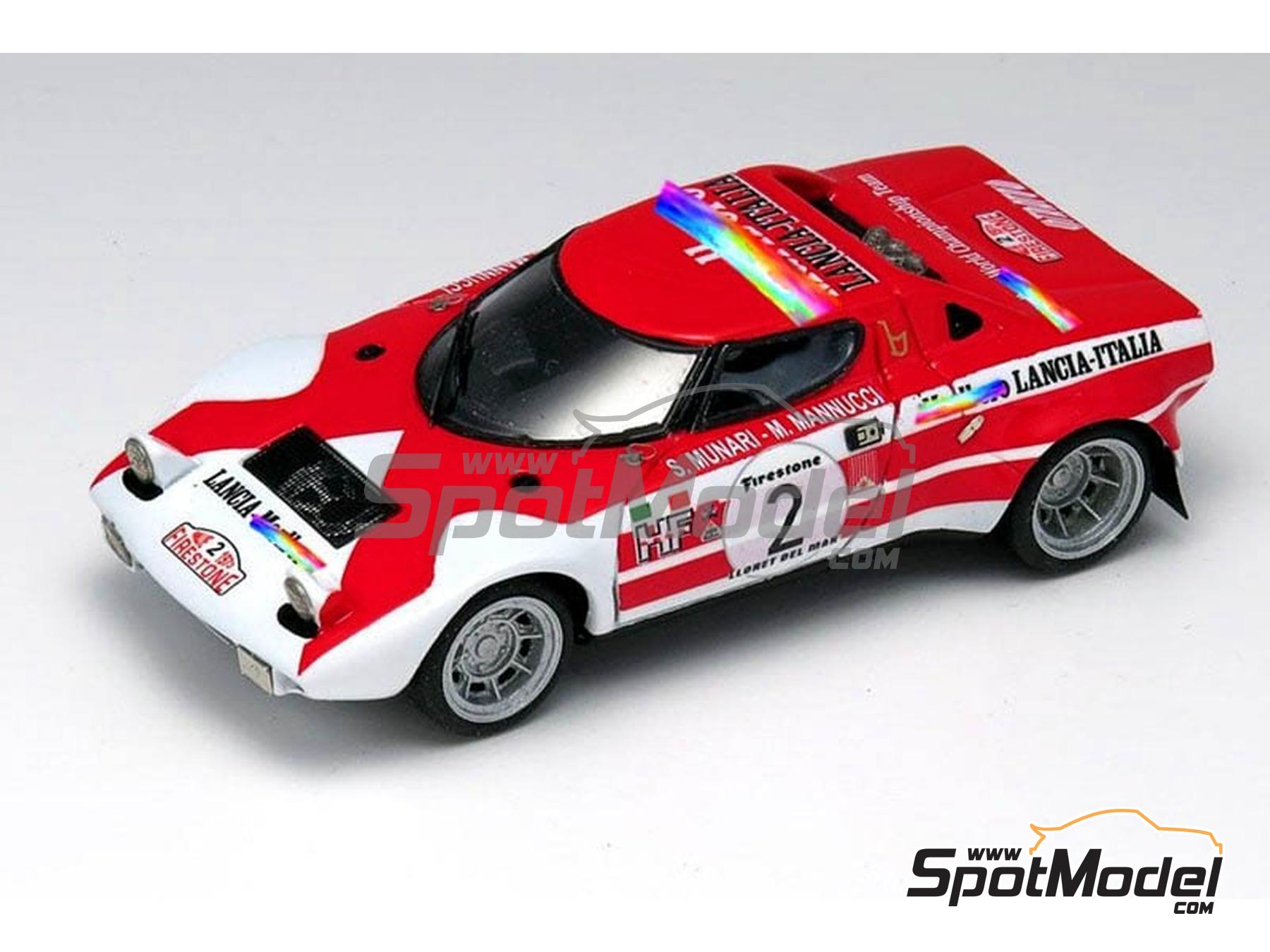Image 1: Lancia Stratos HF Lancia Marlboro Team sponsored by Marlboro - Firestone Rallye 1973 | Car scale model kit in 1/43 scale manufactured by Arena Modelli (ref. ARE835)