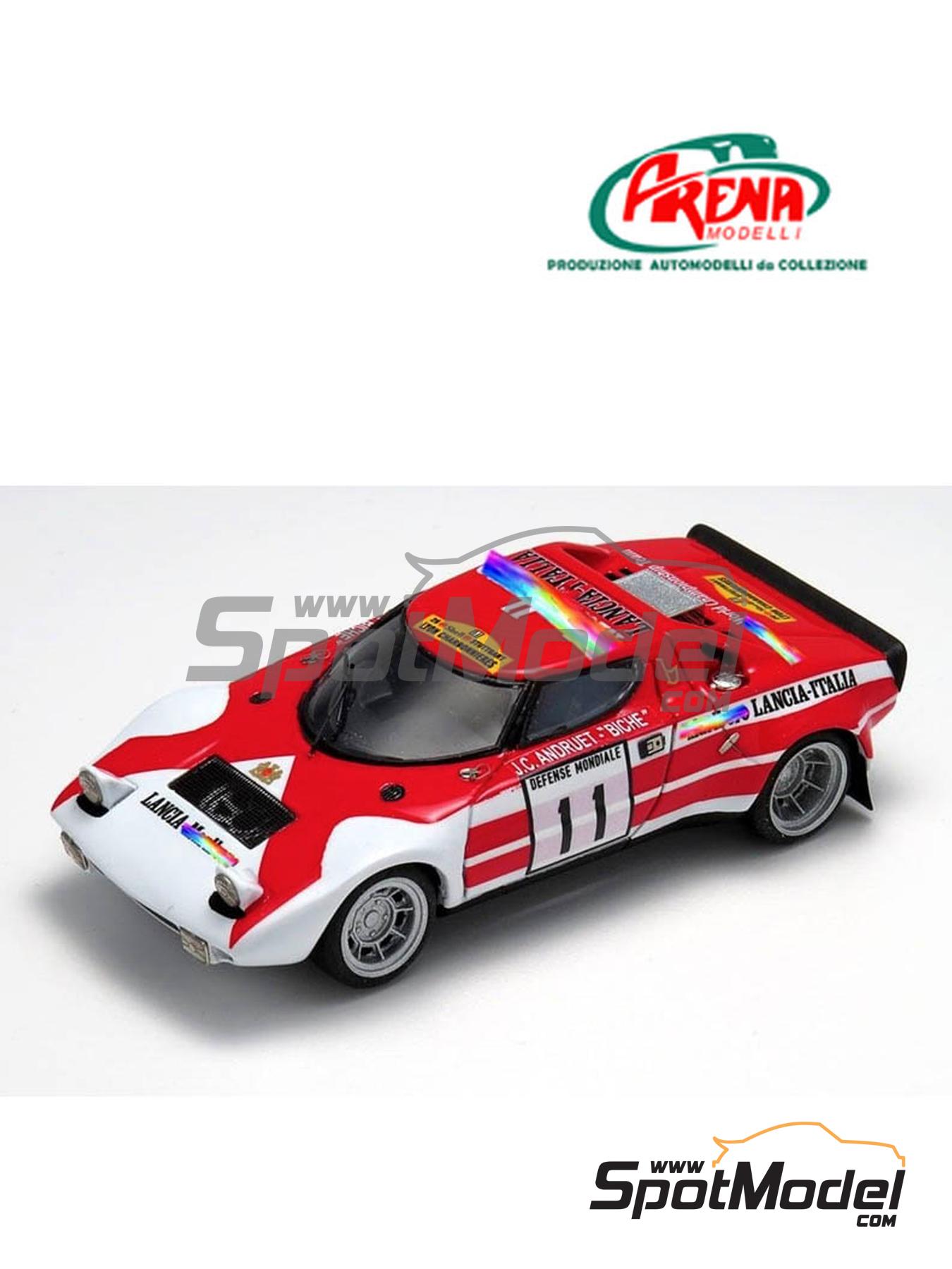 Lancia Stratos HF Lancia-Italia Team sponsored by Marlboro - Rallye International Lyon-Charbonnières 1973 | Car scale model kit in 1/43 scale manufactured by Arena Modelli (ref. ARE837) image
