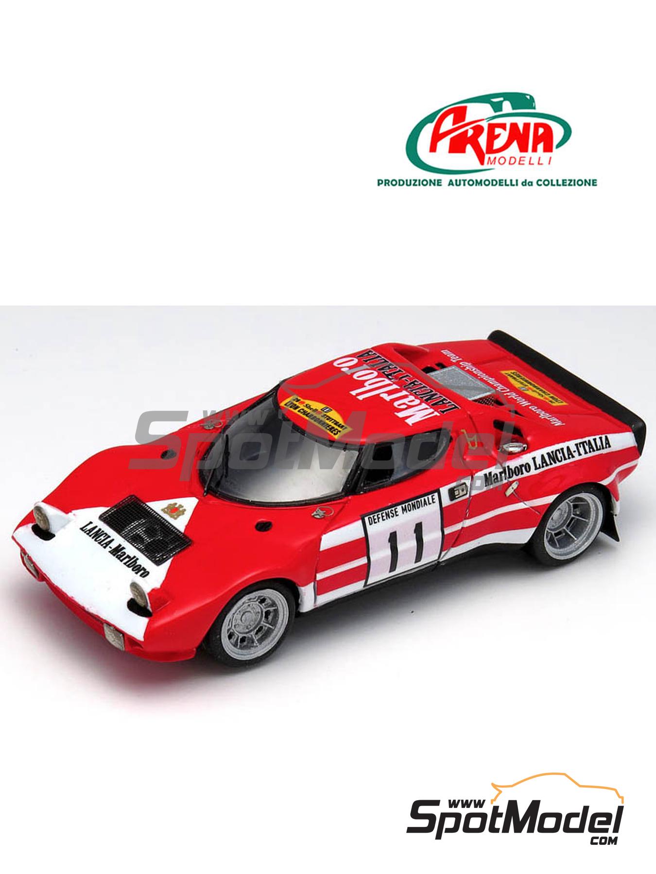 Lancia Stratos HF Lancia-Italia Team sponsored by Marlboro - Rallye International Lyon-Charbonnières 1973 | Car scale model kit in 1/43 scale manufactured by Arena Modelli (ref. ARE838) image
