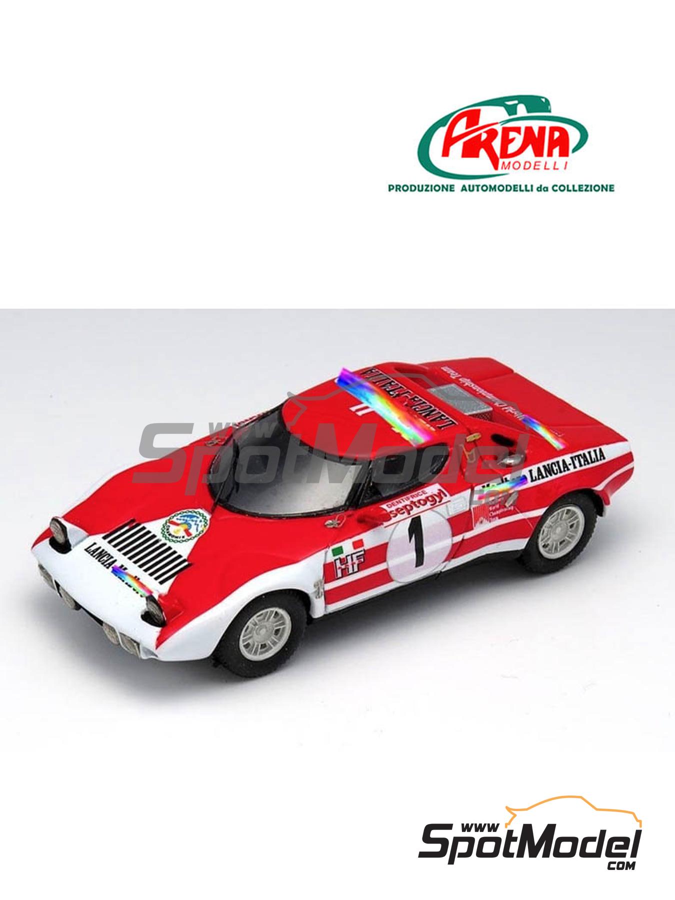 Lancia Stratos HF Lancia-Italia Team sponsored by Marlboro - Chamonix 24 Hours 1974 | Car scale model kit in 1/43 scale manufactured by Arena Modelli (ref. ARE840) image