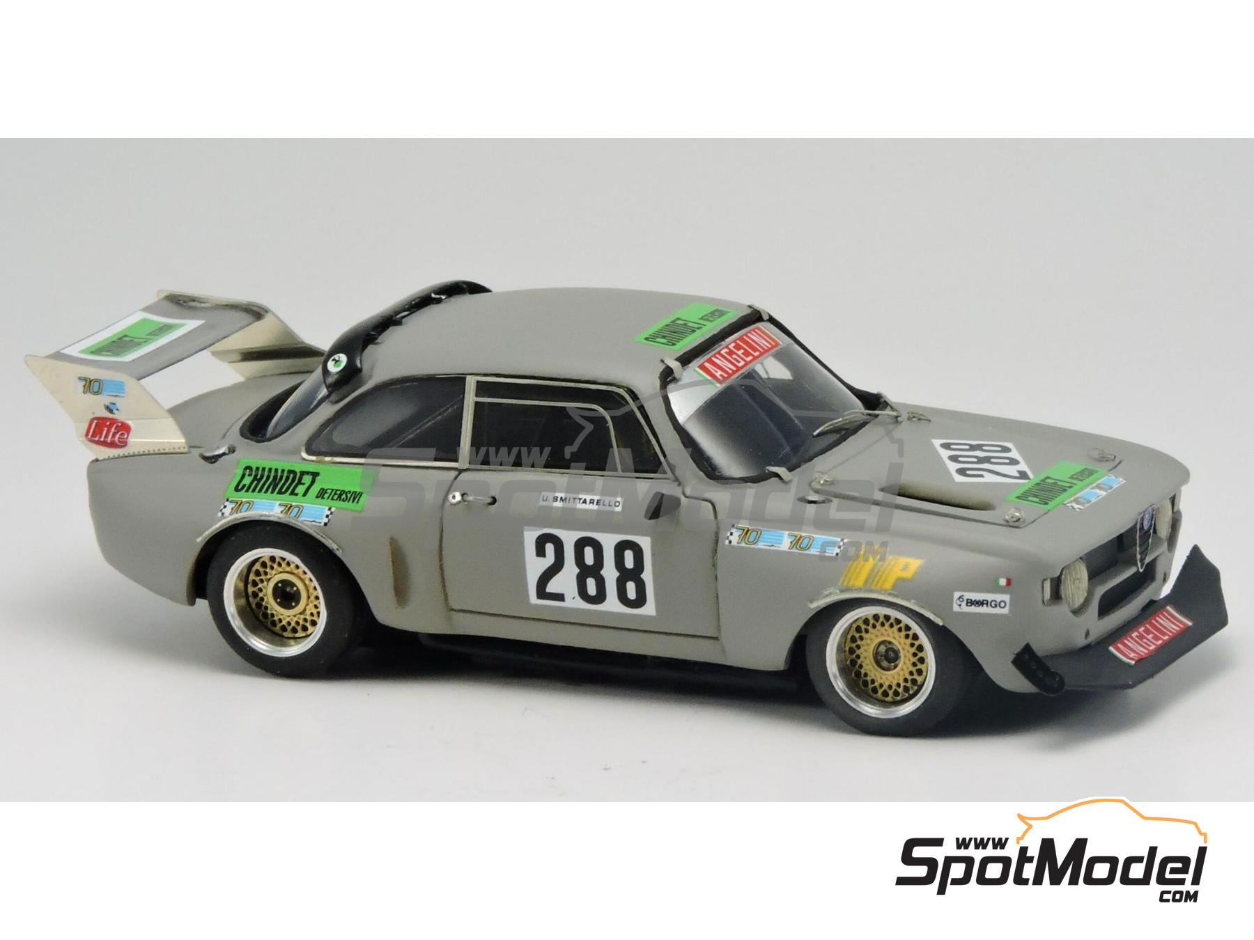 Image 1: Alfa Romeo GTA 1600 Grupo 5 Silhouette patrocinado por Chindet - Subida en cuesta Trento Bondone 1976 | Maqueta de coche en escala&nbsp;1/43 fabricado por Arena Modelli (ref.&nbsp;ARE871)