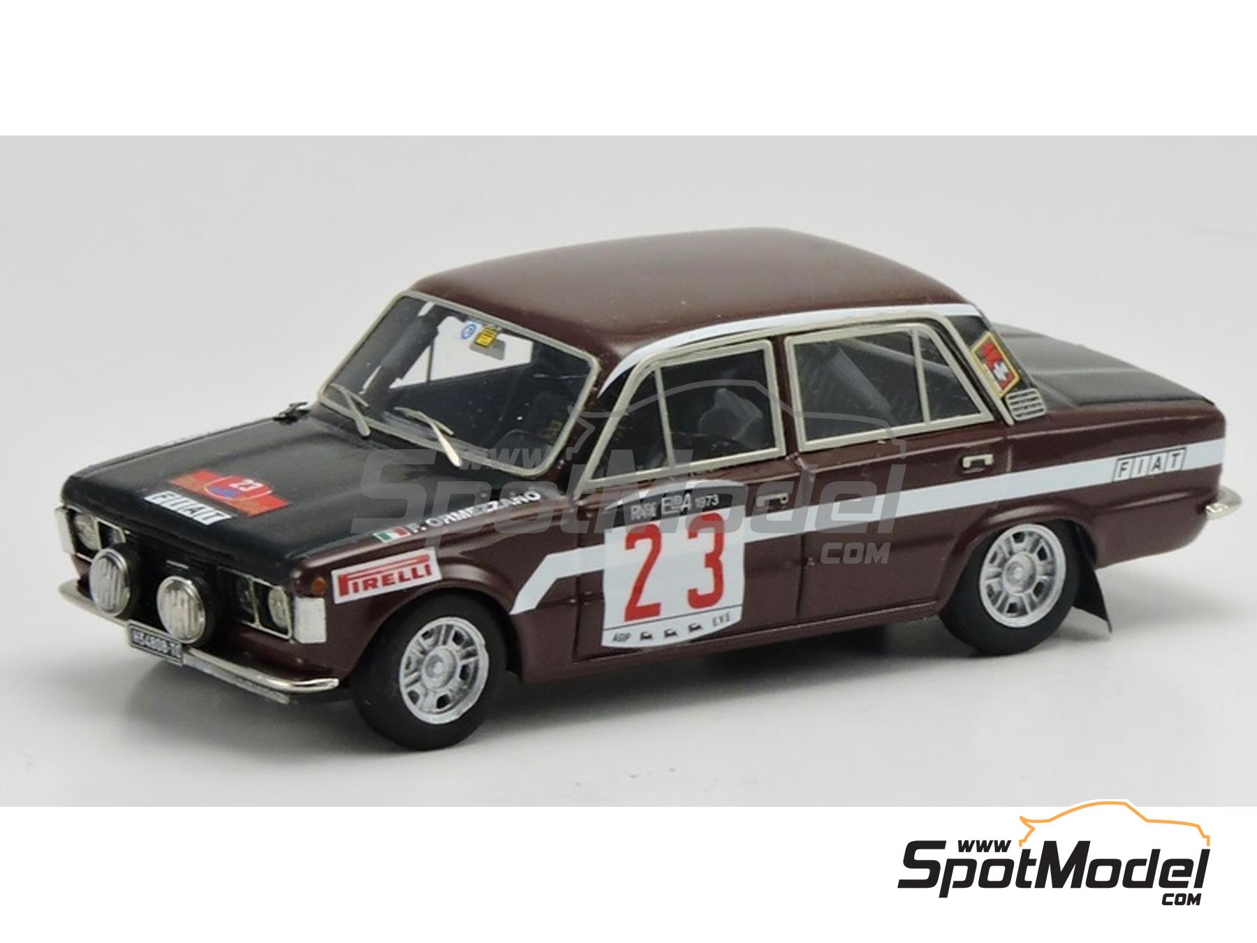 Image 1: Fiat 124 ST Group 1 - Isola d'Elba Rally 1973 | Car scale model kit in 1/43 scale manufactured by Arena Modelli (ref.&nbsp;ARE903)
