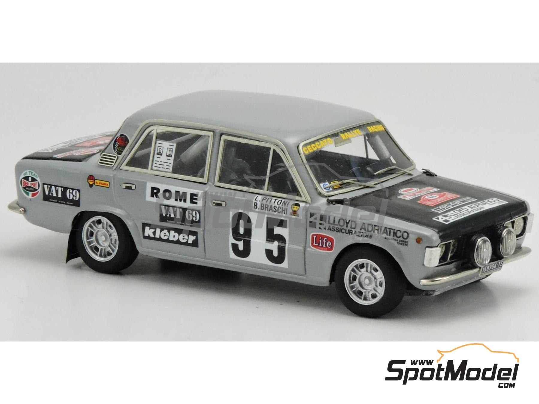 Image 1: Fiat 124 ST Group 1 sponsored by Vat 69 - Monte Carlo Rally - Rallye Automobile de Monte-Carlo 1973 | Car scale model kit in 1/43 scale manufactured by Arena Modelli (ref.&nbsp;ARE904)