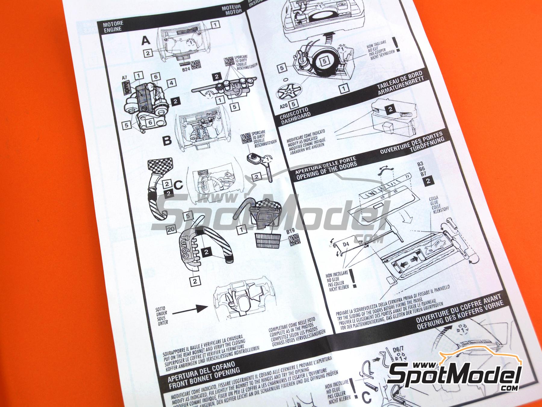 Image 8: Audi Quattro Group B Audi Sport Team sponsored by HB - Monte Carlo Rally - Rallye Automobile de Monte-Carlo 1984 | Car scale model kit in 1/43 scale manufactured by Arena Modelli (ref.&nbsp;ARE937)