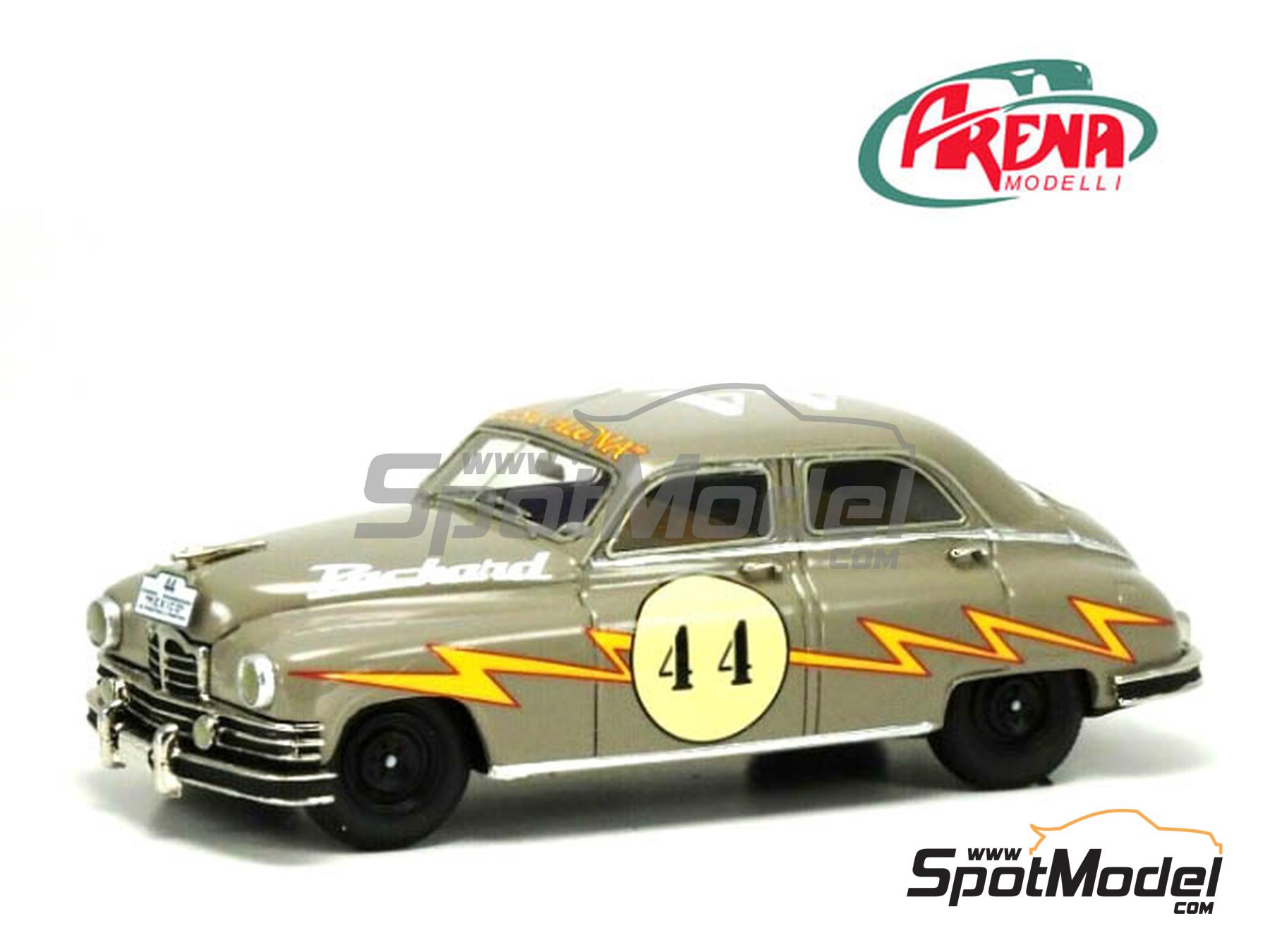 Image 1: Packard Eight - Carrera Panamericana 1950 | Car scale model kit in 1/43 scale manufactured by Arena Modelli (ref.&nbsp;ARE995)