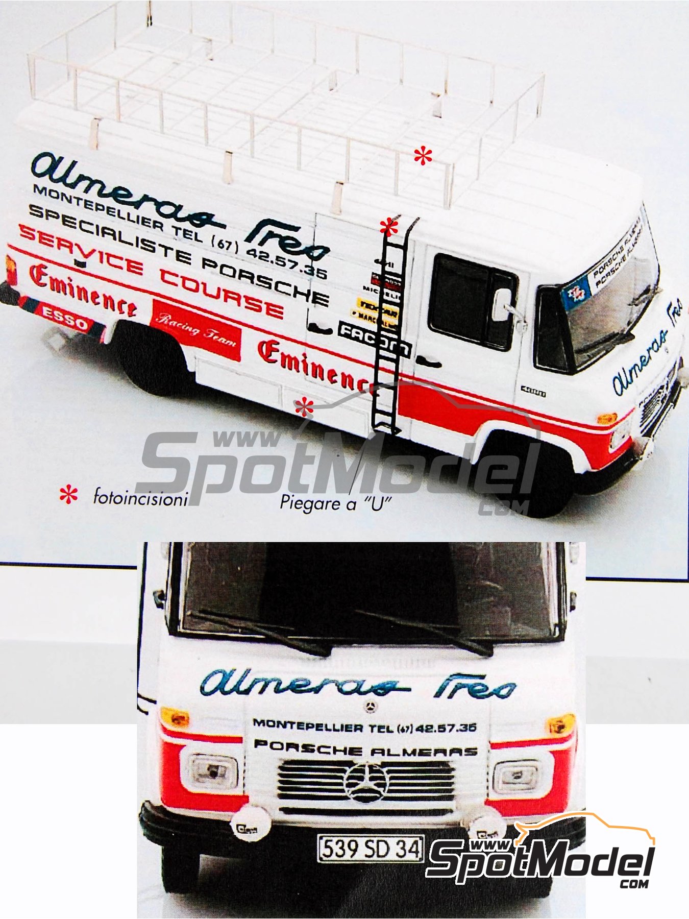 ENSEMBLE ASSISTANCE TEAM PORSCHE ALMERAS RALLYE 1982 IXO ALTAYA 1/43ème