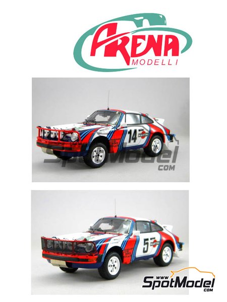 Porsche 911SC Martini Racing - Safari Rally 1978 | Model car kit in 1/24 scale manufactured by Arena (ref.&nbsp;ARE861-24) image