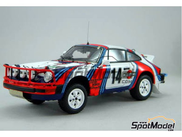 Image 1: Porsche 911SC Martini Racing - Safari Rally 1978 | Model car kit in 1/24 scale manufactured by Arena (ref.&nbsp;ARE861-24)