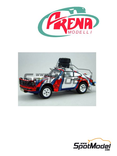 Porsche 911SC Martini Racing - Safari Rally 1978 | Model car kit in 1/24 scale manufactured by Arena (ref.&nbsp;ARE862-24) image