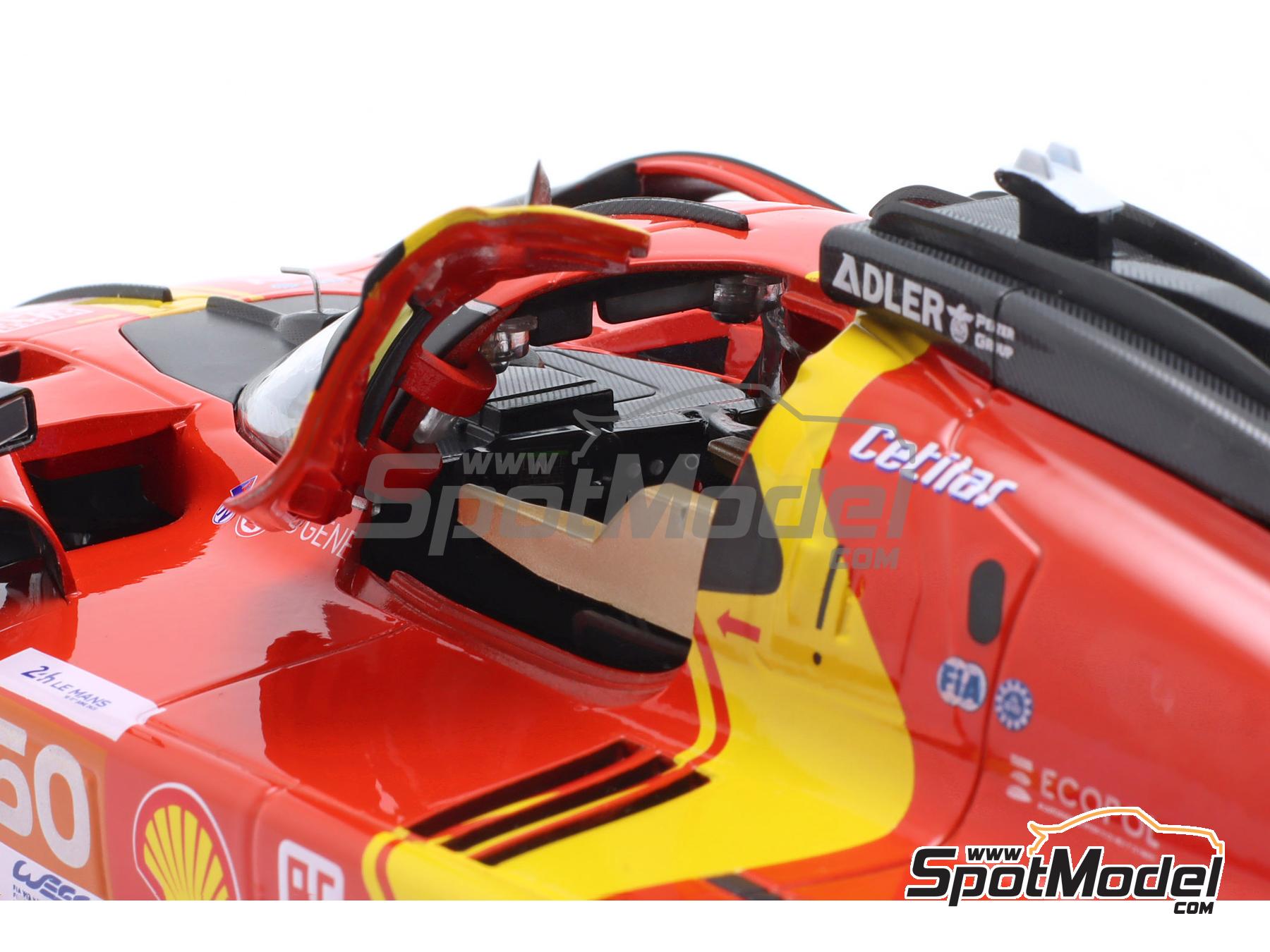 Image 4: Ferrari 499P LMH Ferrari AF Corse Team sponsored by Richard Mille - 24 Hours Le Mans 2023 | Diecast model car in 1/18 scale manufactured by Bburago (ref. DIE-60725, also 4893993016501 and 18-16301/50)