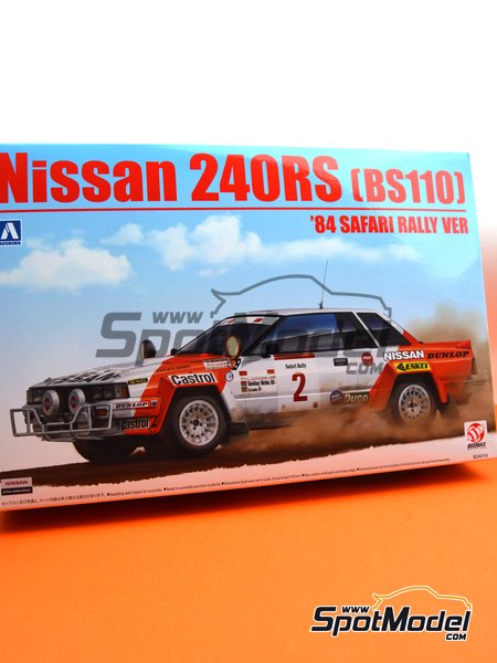 \'84 Safari Rally Ver 1/24 Scale BS110 Aoshima Skynet No.15 Nissan 240RS 