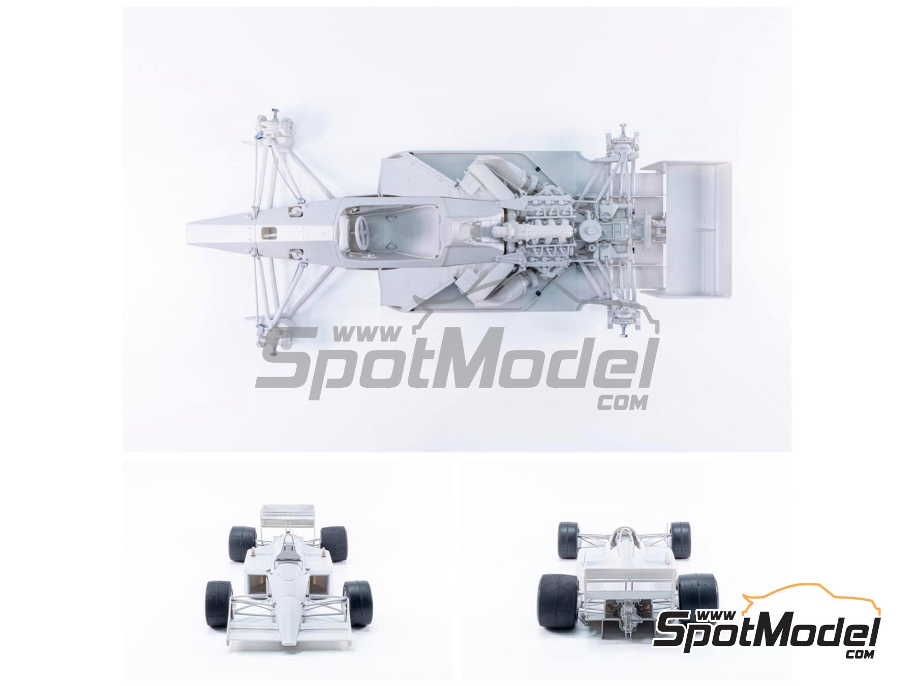 Image 3: McLaren Honda MP4/4 McLaren Racing Limited Team sponsored by Marlboro - Monaco Formula 1 Grand Prix 1988 | Car scale model kit in 1/12 scale manufactured by Beemax Model Kits (ref.&nbsp;BX12002, also 4545782089592)