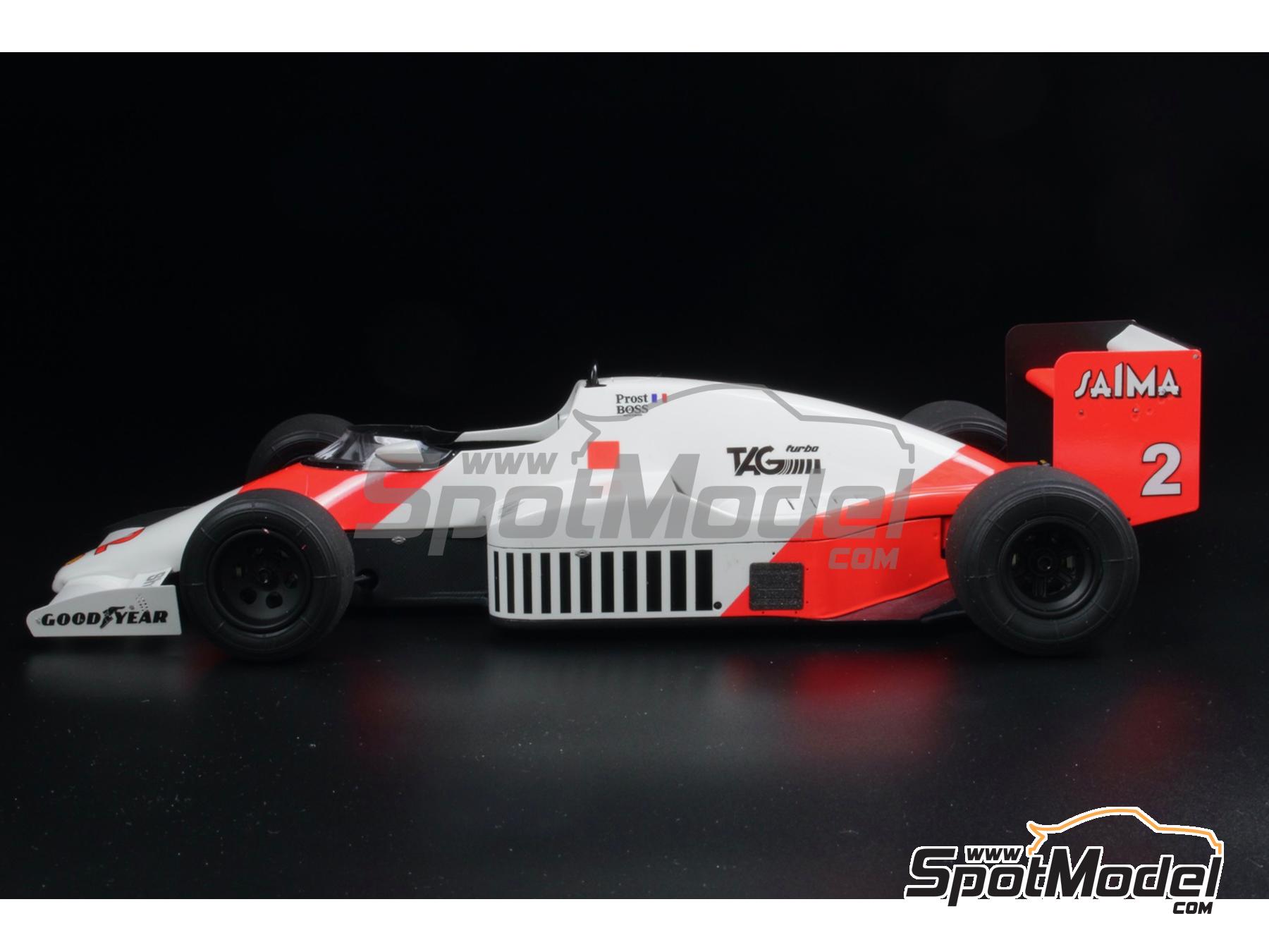 Kit Maquette 1/43 McLaren MP4/2 F1 - MERI KITS MK35 - Prost & Lauda 1984