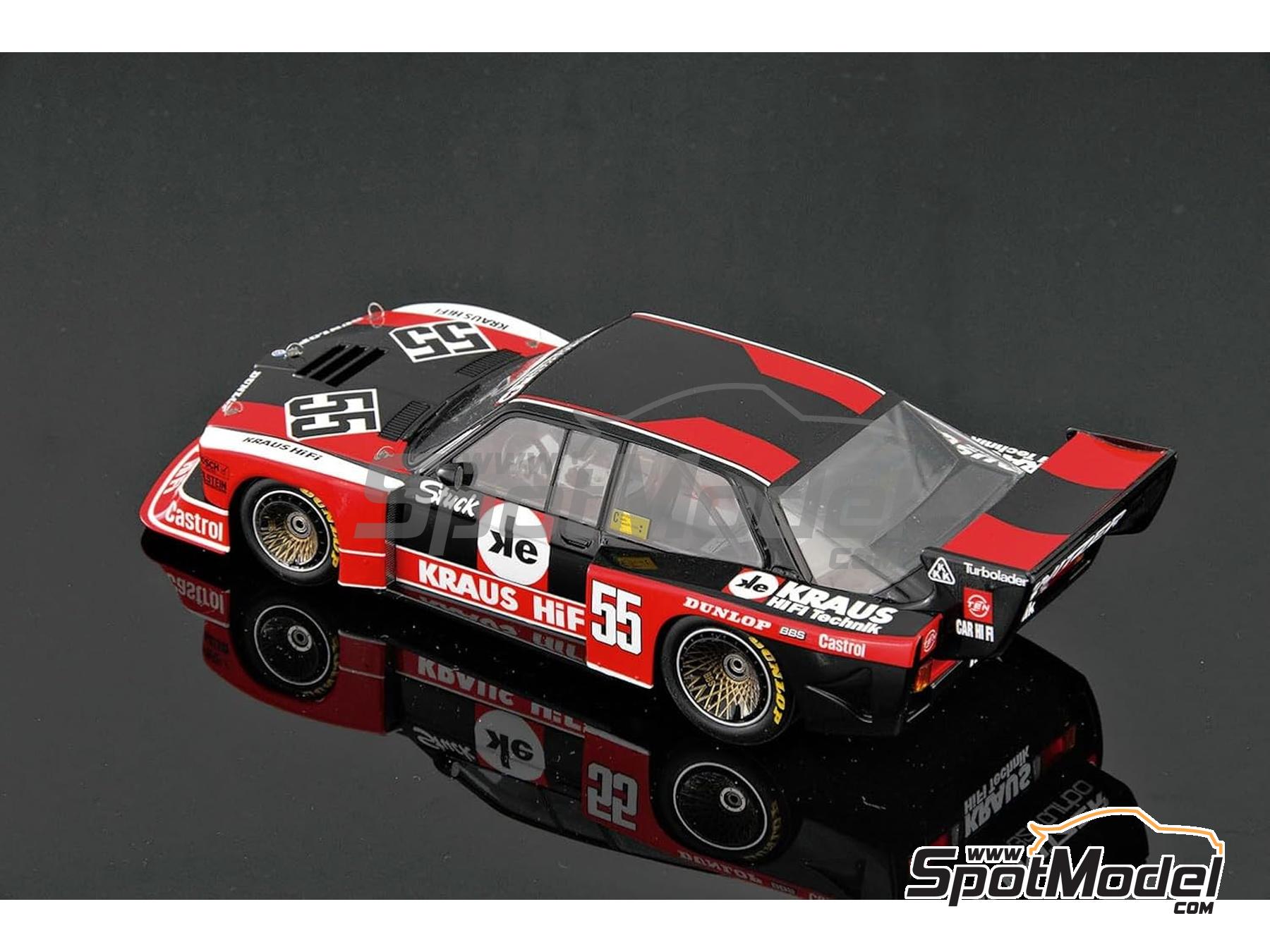 Image 5: BMW 320 E21 Turbo Group 5 Schnitzer Team sponsored by Kraus Hi-Fi - Deutsche Rennsport Meisterschaft DRM Zolder Westfalen-Pokal 1980 | Car scale model kit in 1/24 scale manufactured by Beemax Model Kits (ref.&nbsp;BX24028, also 4545782078374)