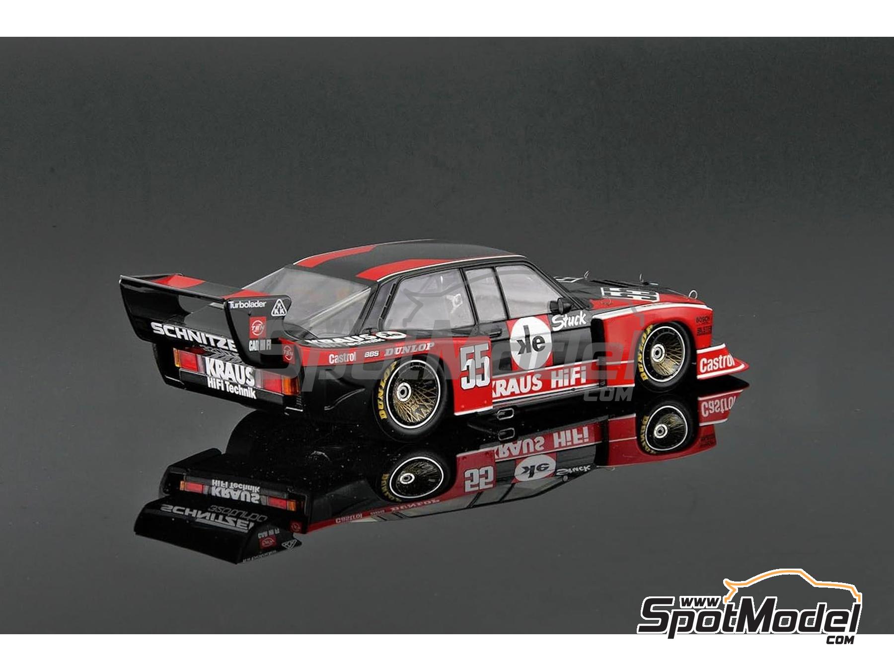 Image 8: BMW 320 E21 Turbo Group 5 Schnitzer Team sponsored by Kraus Hi-Fi - Deutsche Rennsport Meisterschaft DRM Zolder Westfalen-Pokal 1980 | Car scale model kit in 1/24 scale manufactured by Beemax Model Kits (ref.&nbsp;BX24028, also 4545782078374)