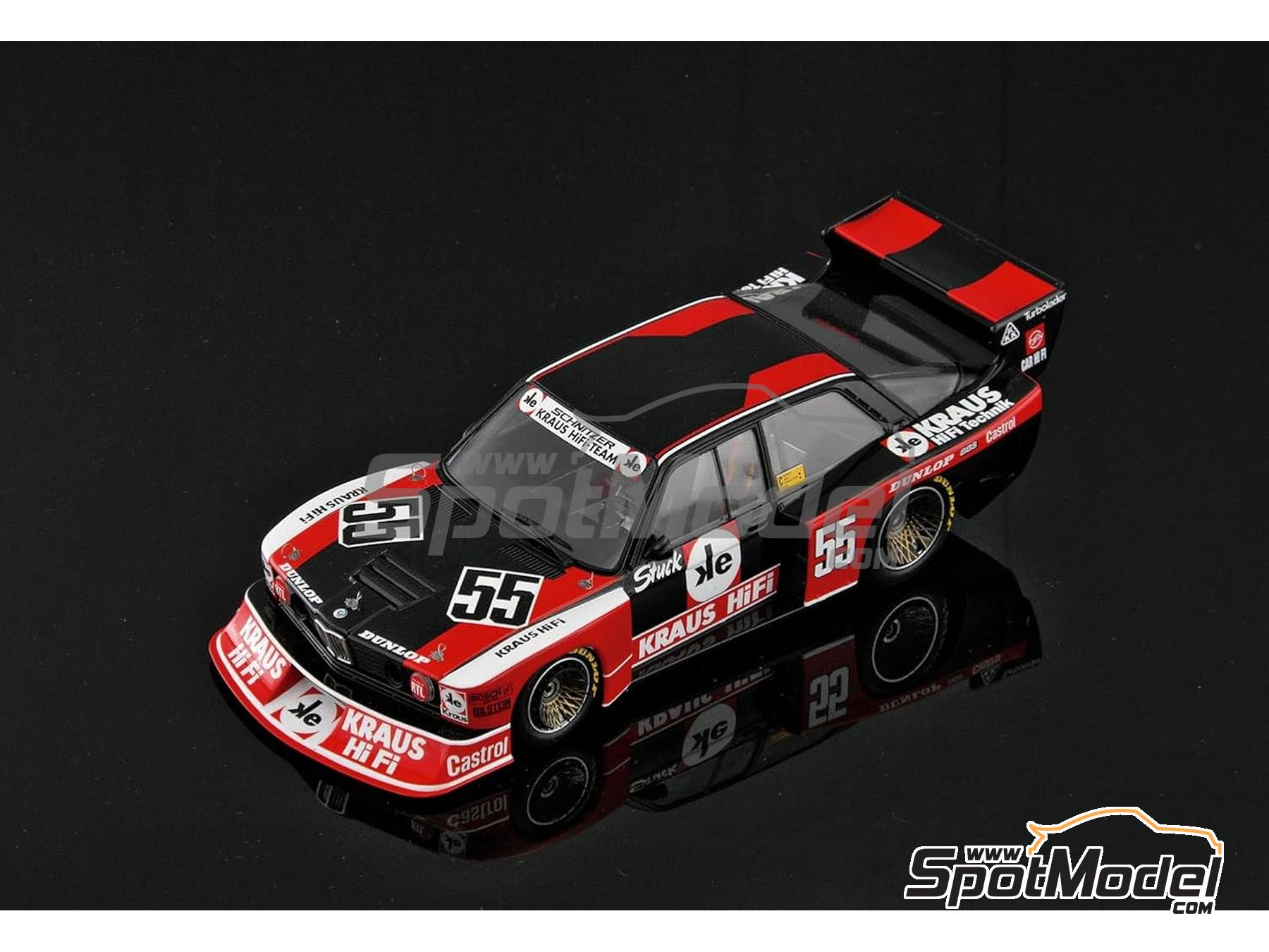Image 9: BMW 320 E21 Turbo Group 5 Schnitzer Team sponsored by Kraus Hi-Fi - Deutsche Rennsport Meisterschaft DRM Zolder Westfalen-Pokal 1980 | Car scale model kit in 1/24 scale manufactured by Beemax Model Kits (ref.&nbsp;BX24028, also 4545782078374)